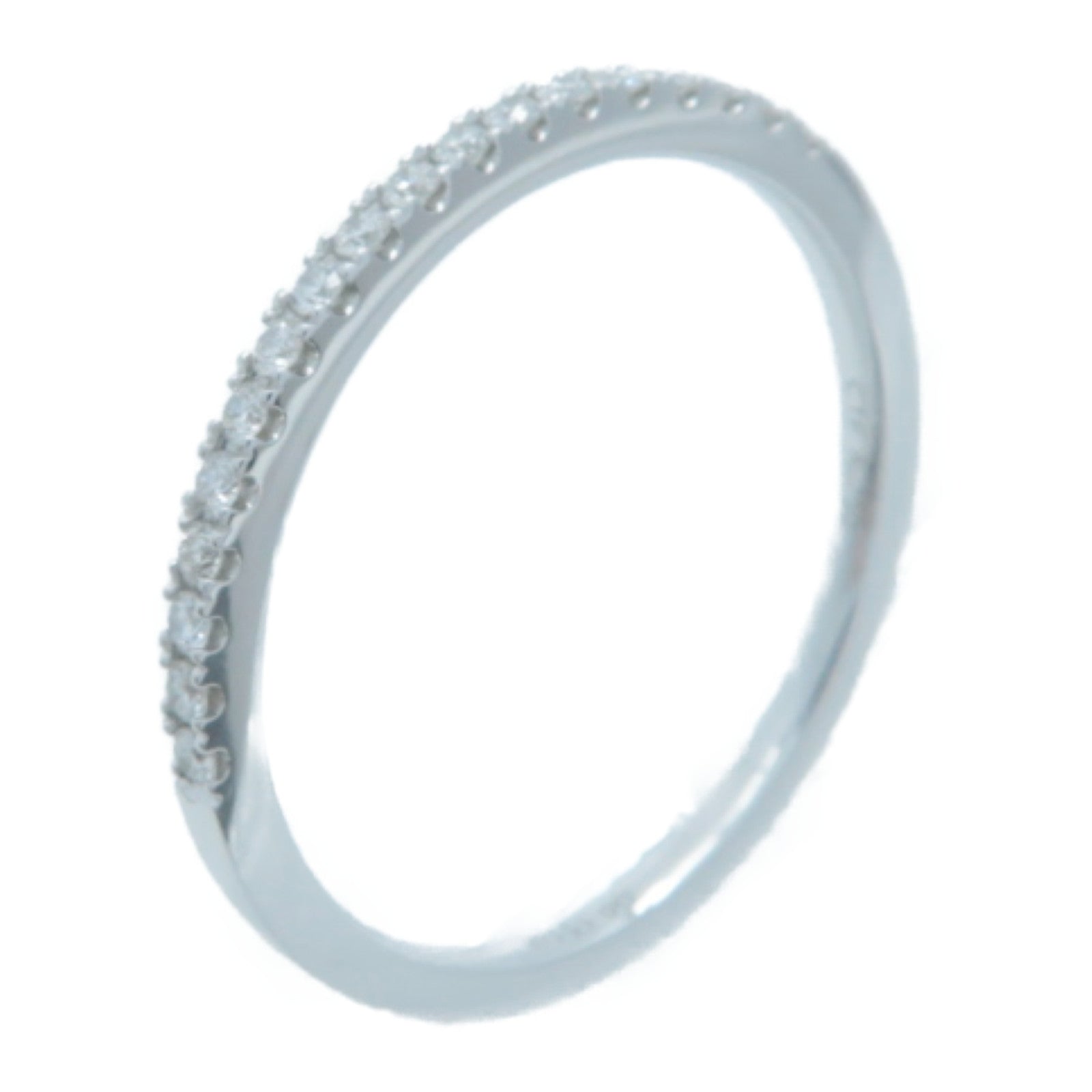JEWELRY 18K白金Diamond Ring 0.151ct鑽石戒指US#7.25