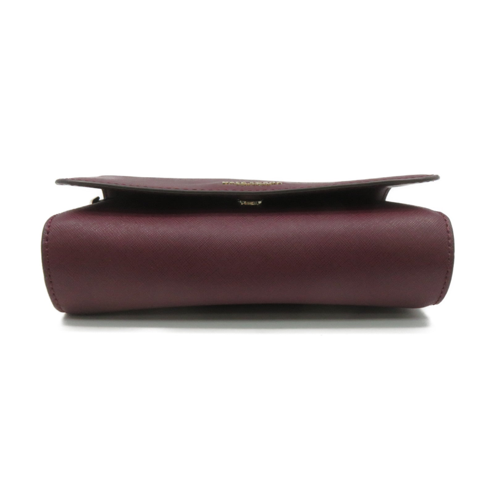 Kate Spade Leather Shoulder Bag Burgundy