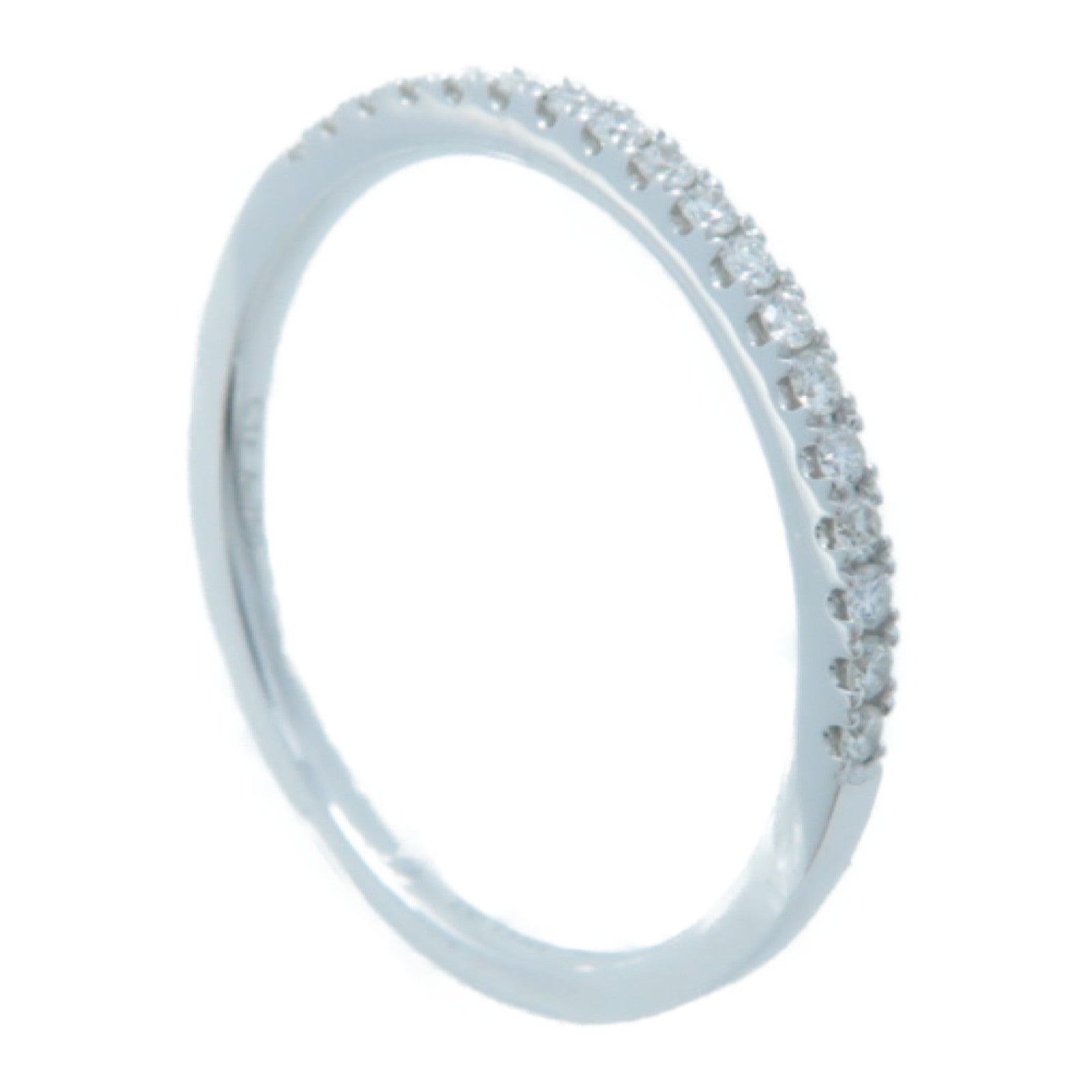 JEWELRY 18K白金Diamond Ring 0.151ct鑽石戒指US#7.25