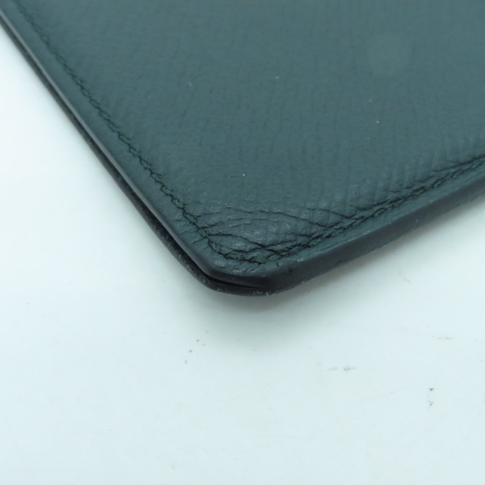 HERMES Epsom皮革Card Holder卡片套綠色/黑色/藍色