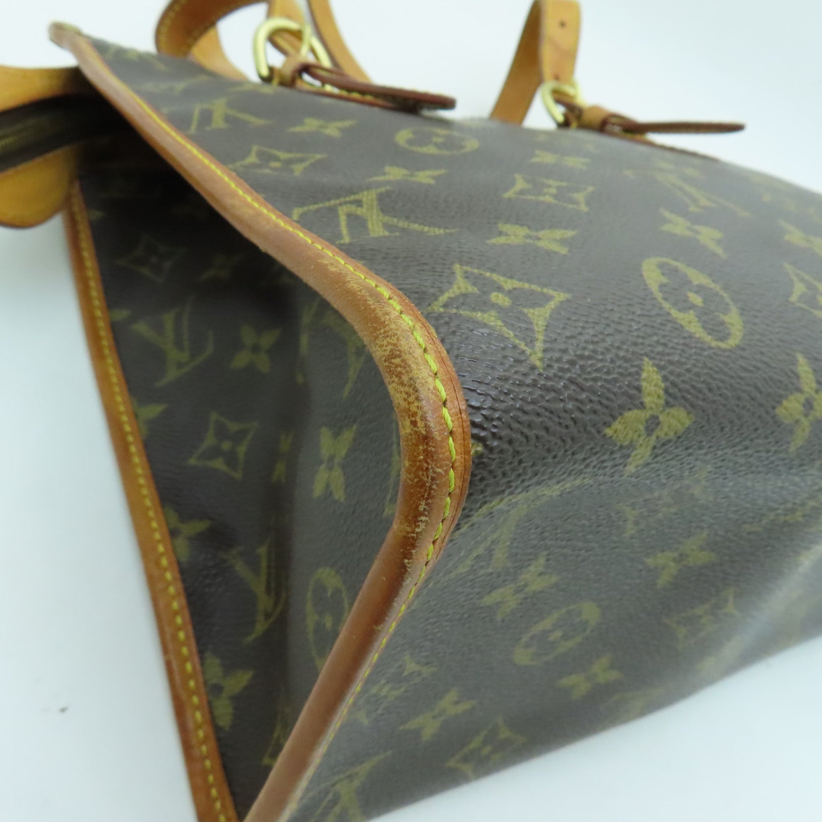 LOUIS VUITTON Monogram Popincourt Haut Gold Buckle Shoulder Bag Brown