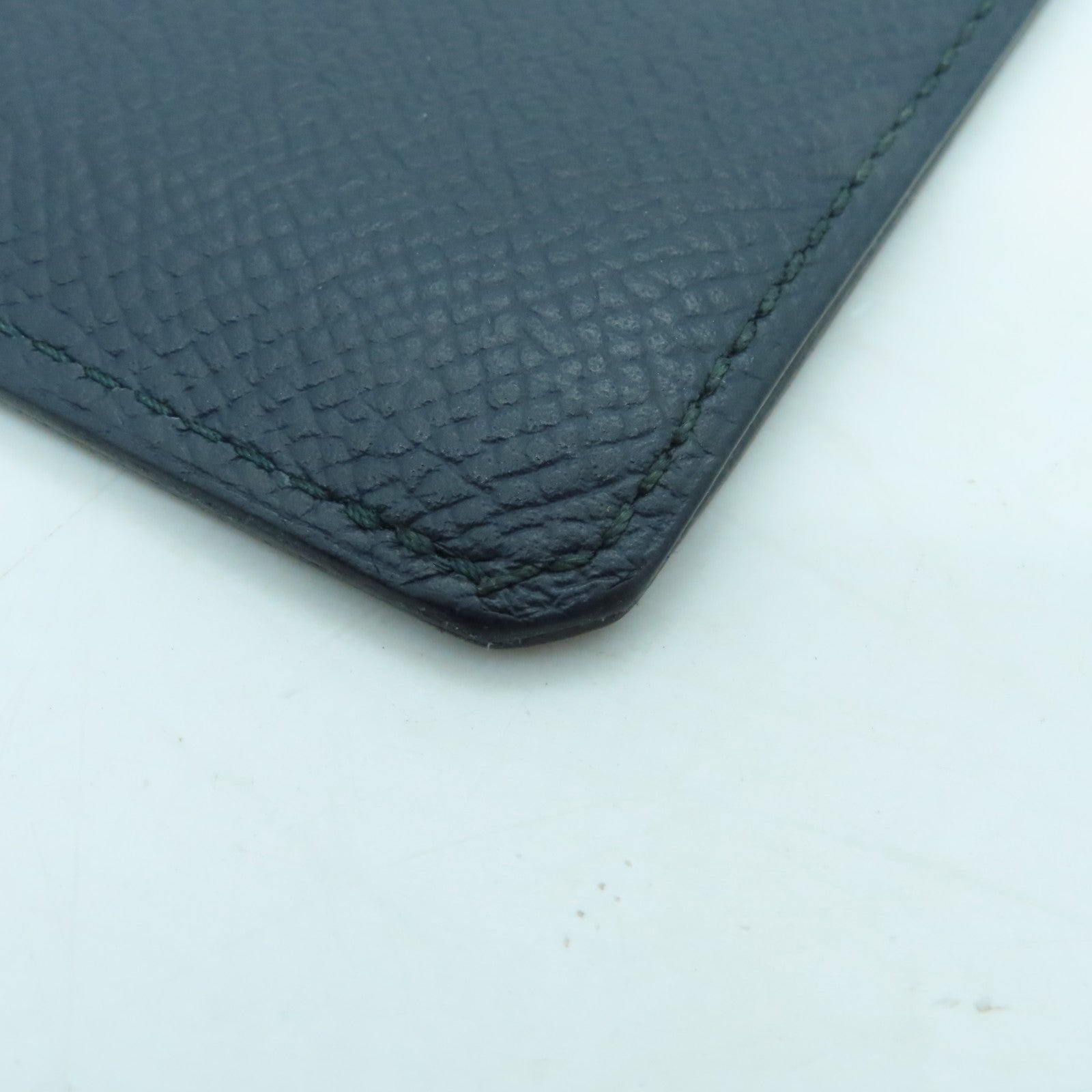 HERMES Epsom皮革Card Holder卡片套綠色/黑色/藍色