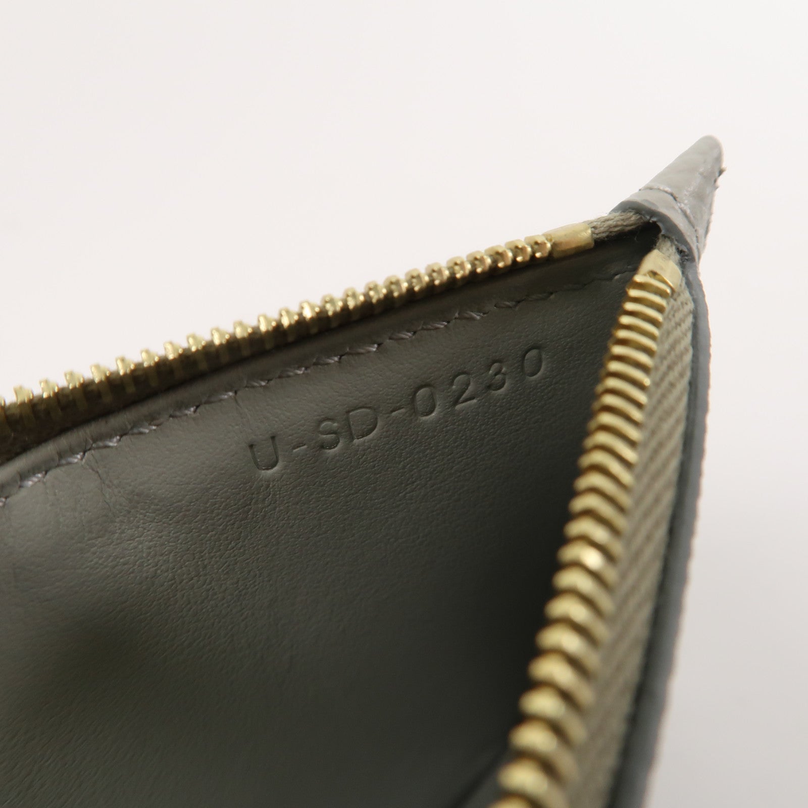 CELINE 牛皮皮革Card Case金扣卡片套淺綠色