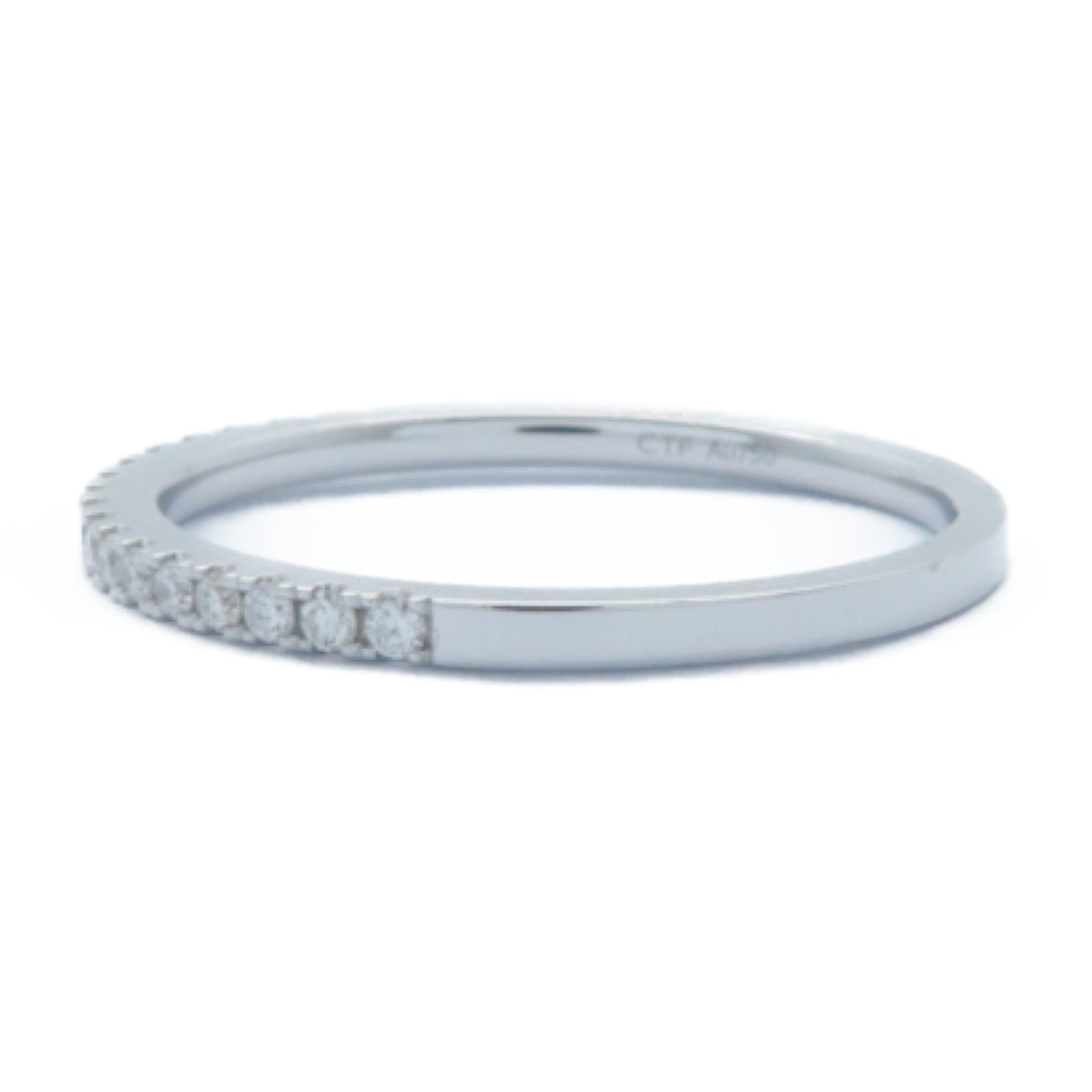 JEWELRY 18K白金Diamond Ring 0.151ct鑽石戒指US#7.25