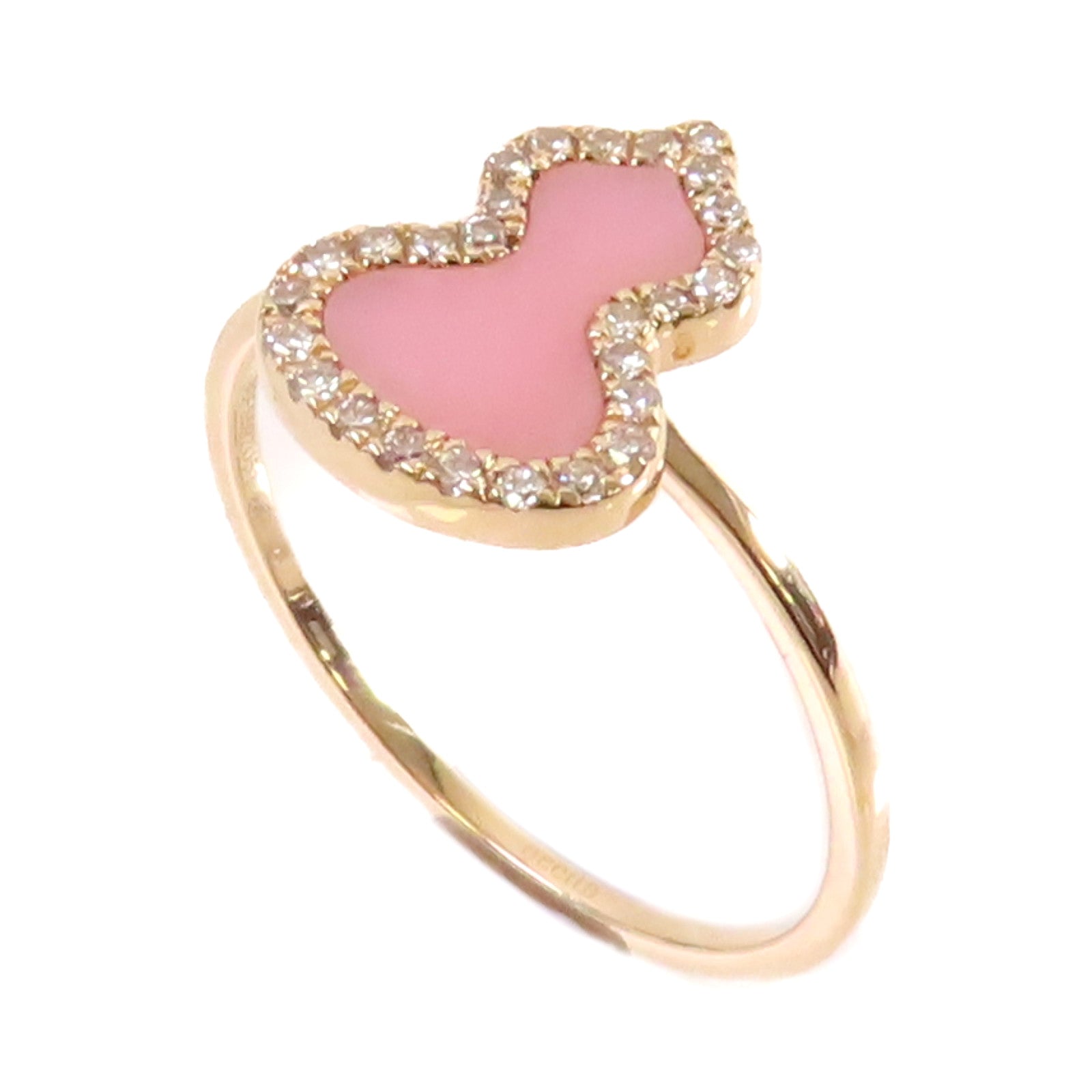 JEWELRY 18K玫瑰金/0.113ct鑽石Qeelin Diamond Ring戒指粉紅色US#5.75