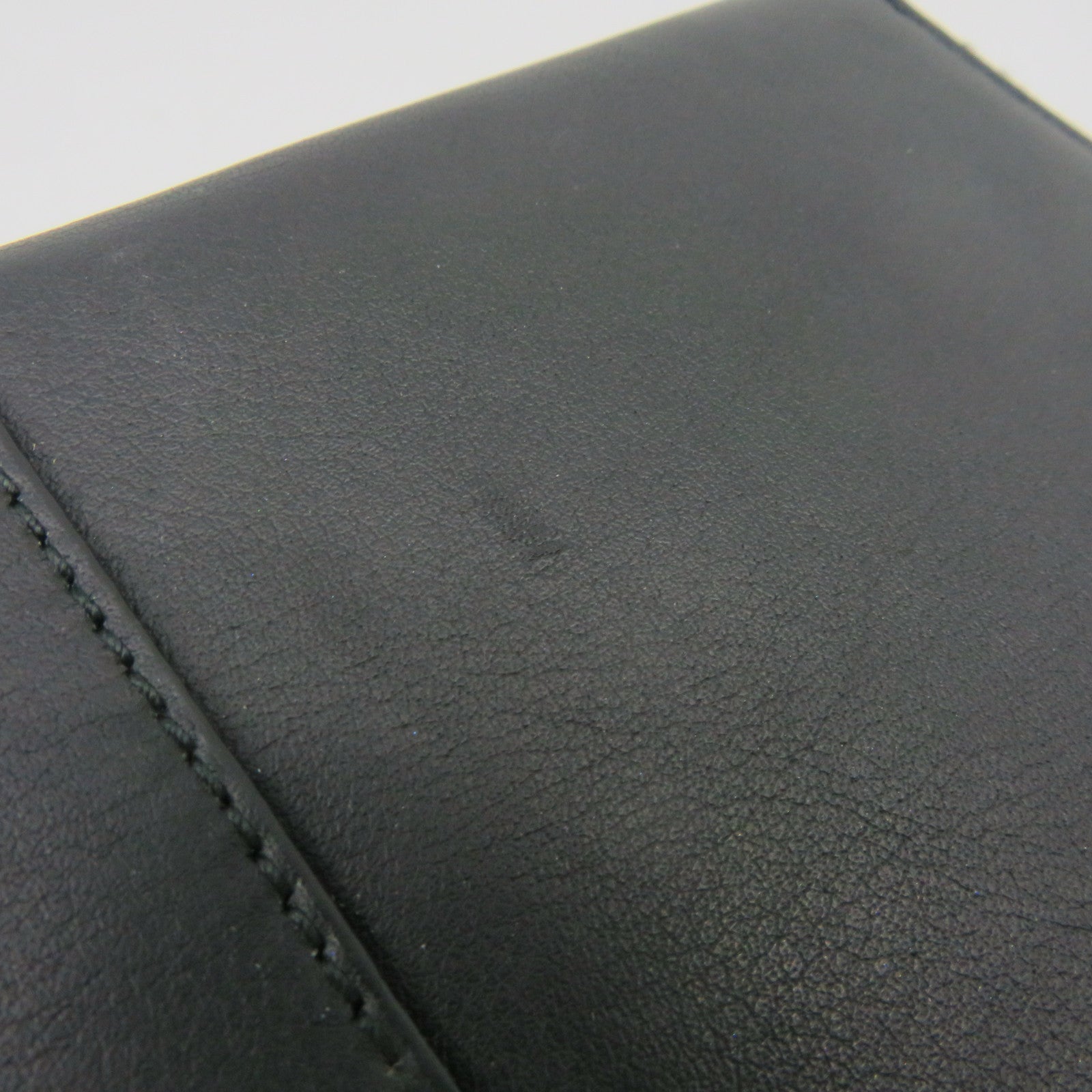 YVES SAINT LAURENT 【激減優惠】牛皮皮革Long Wallet金扣長錢包黑色