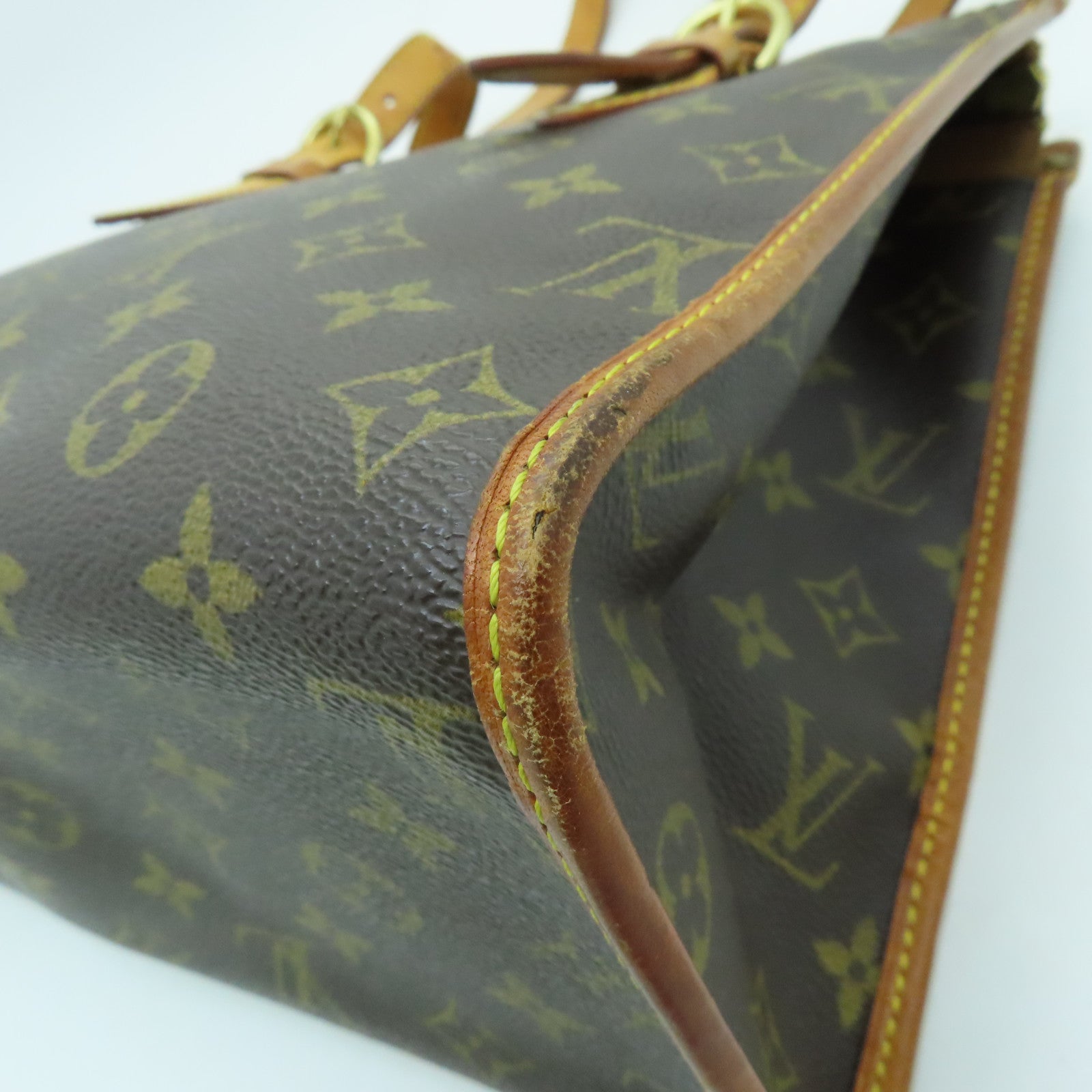 LOUIS VUITTON Monogram Popincourt Haut Gold Buckle Shoulder Bag Brown