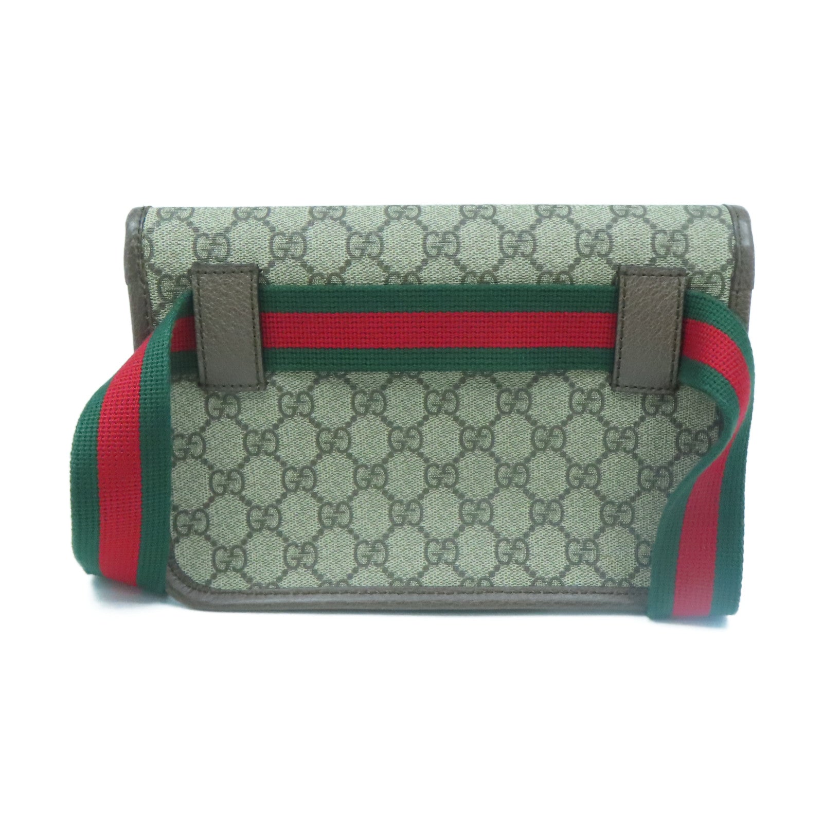 GUCCI 塗層帆布Neo Vintage GG Supreme Waist Bag金扣腰包啡色