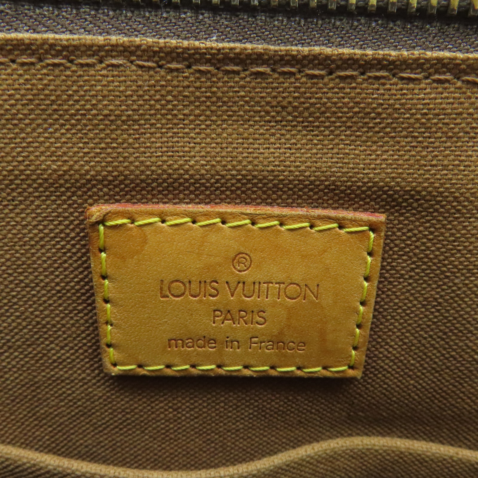 LOUIS VUITTON Monogram Popincourt Haut Gold Buckle Shoulder Bag Brown