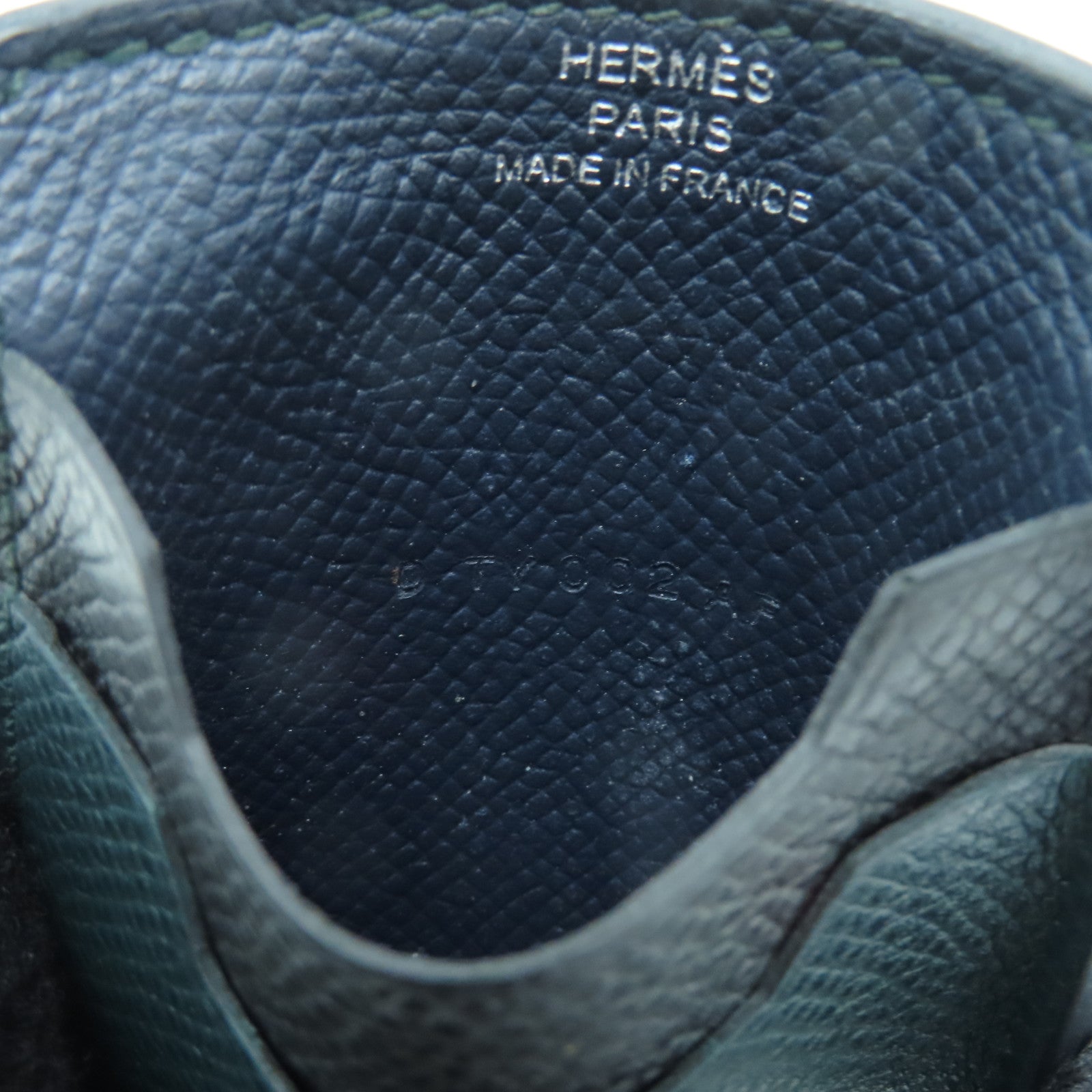 HERMES Epsom皮革Card Holder卡片套綠色/黑色/藍色