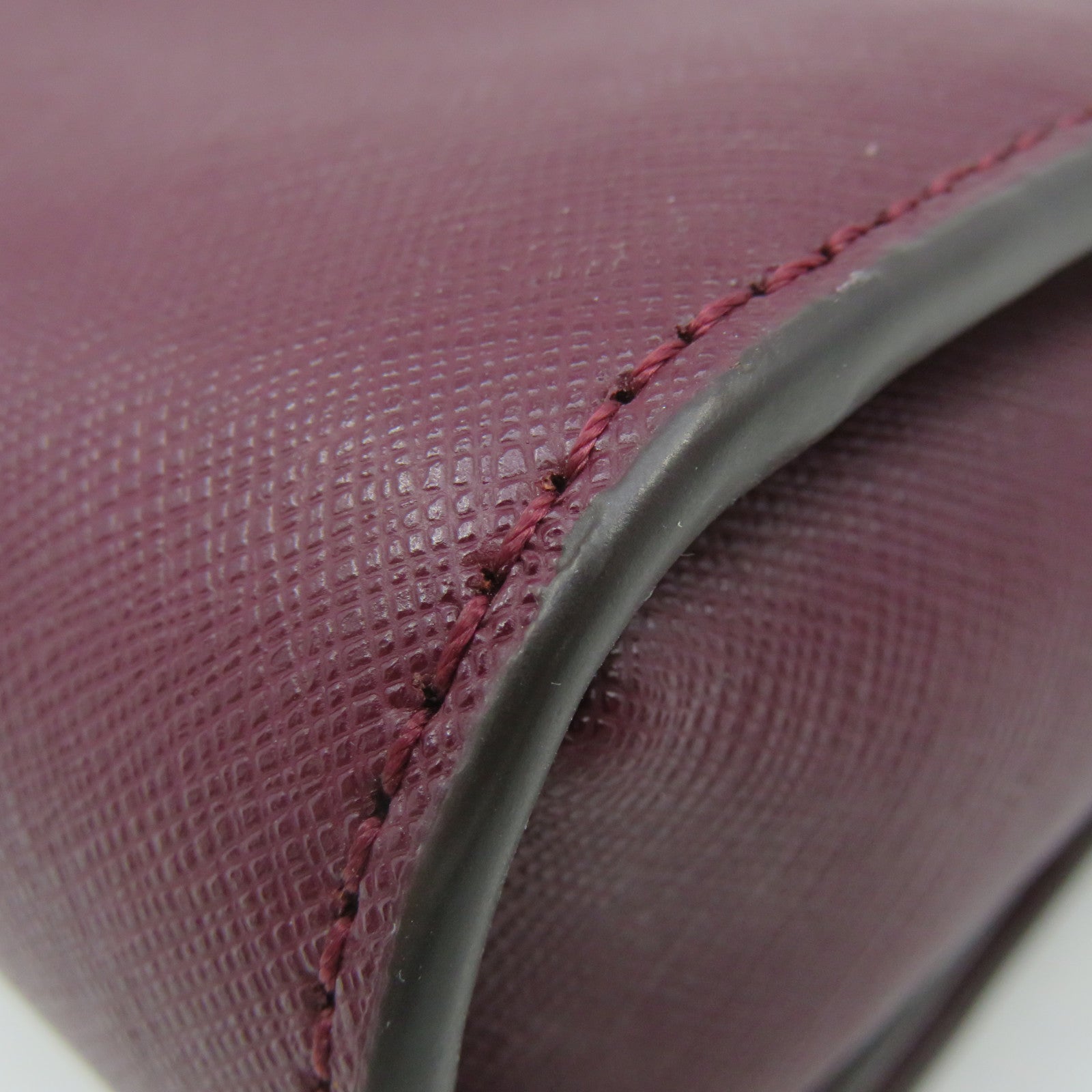 Kate Spade Leather Shoulder Bag Burgundy