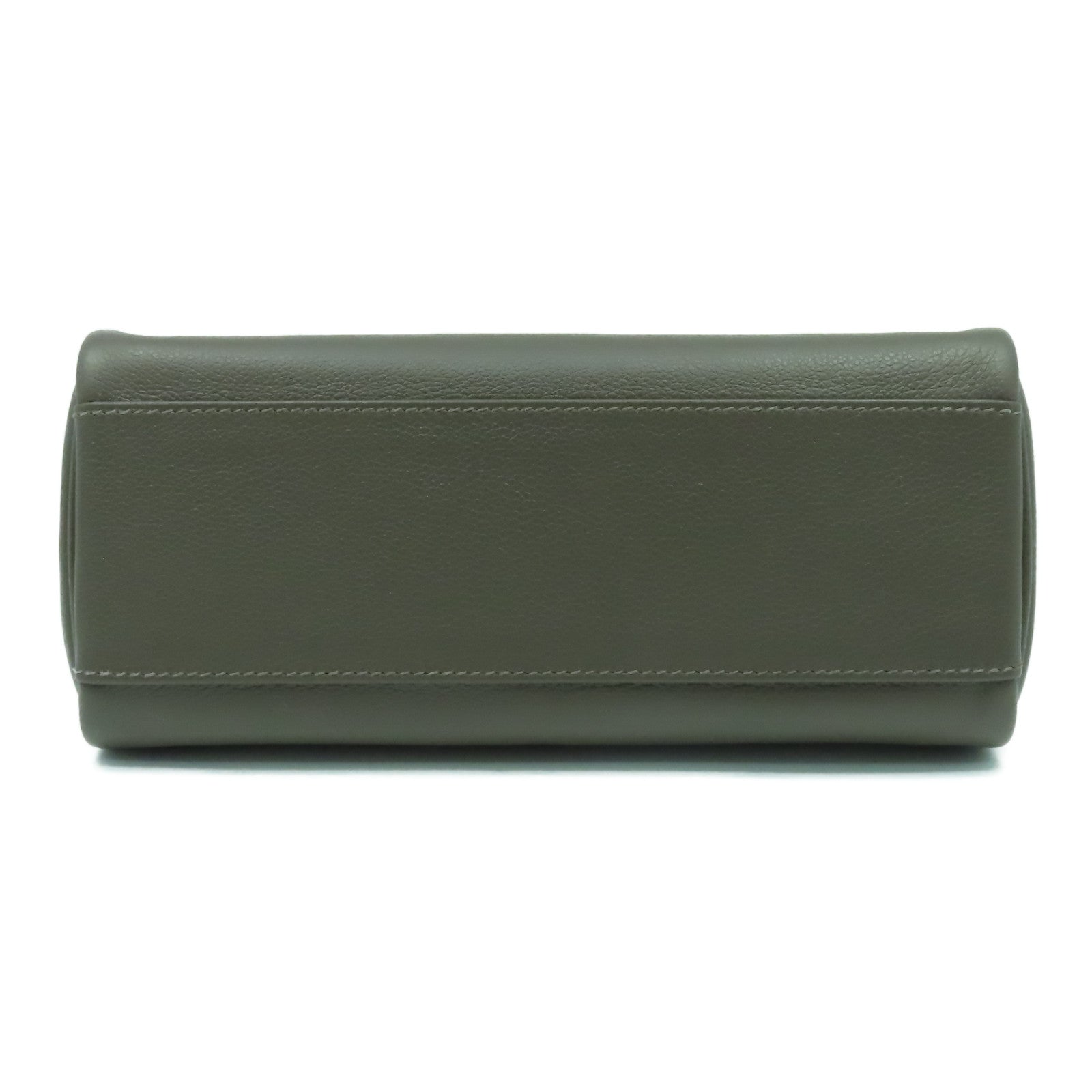 HERMES Evercolor皮革Kelly Messenger PM銀扣肩背袋Ecorce樹皮色