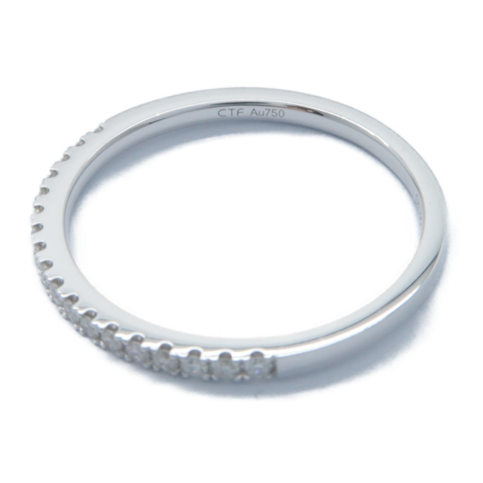 JEWELRY 18K白金Diamond Ring 0.151ct鑽石戒指US#7.25