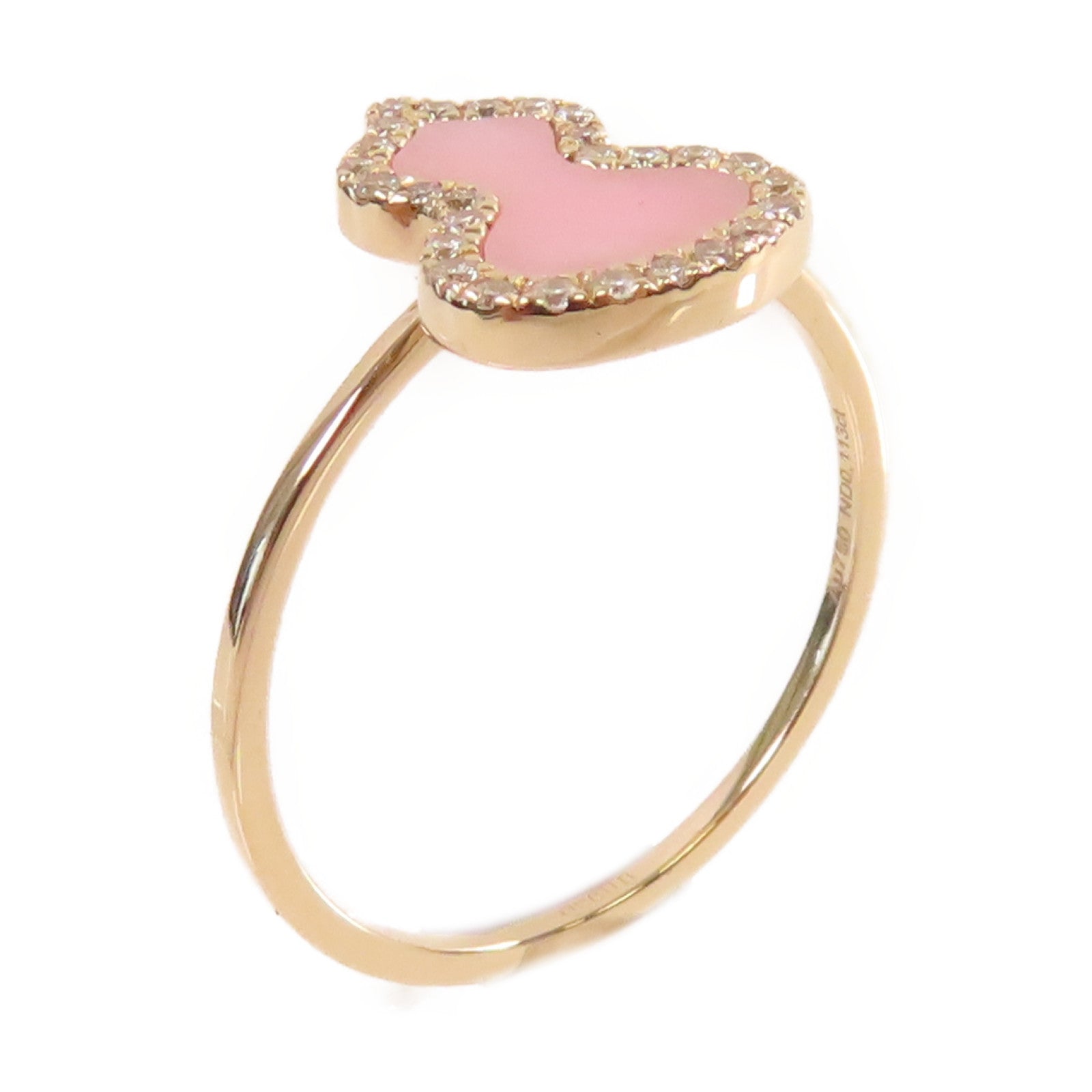 JEWELRY 18K玫瑰金/0.113ct鑽石Qeelin Diamond Ring戒指粉紅色US#5.75