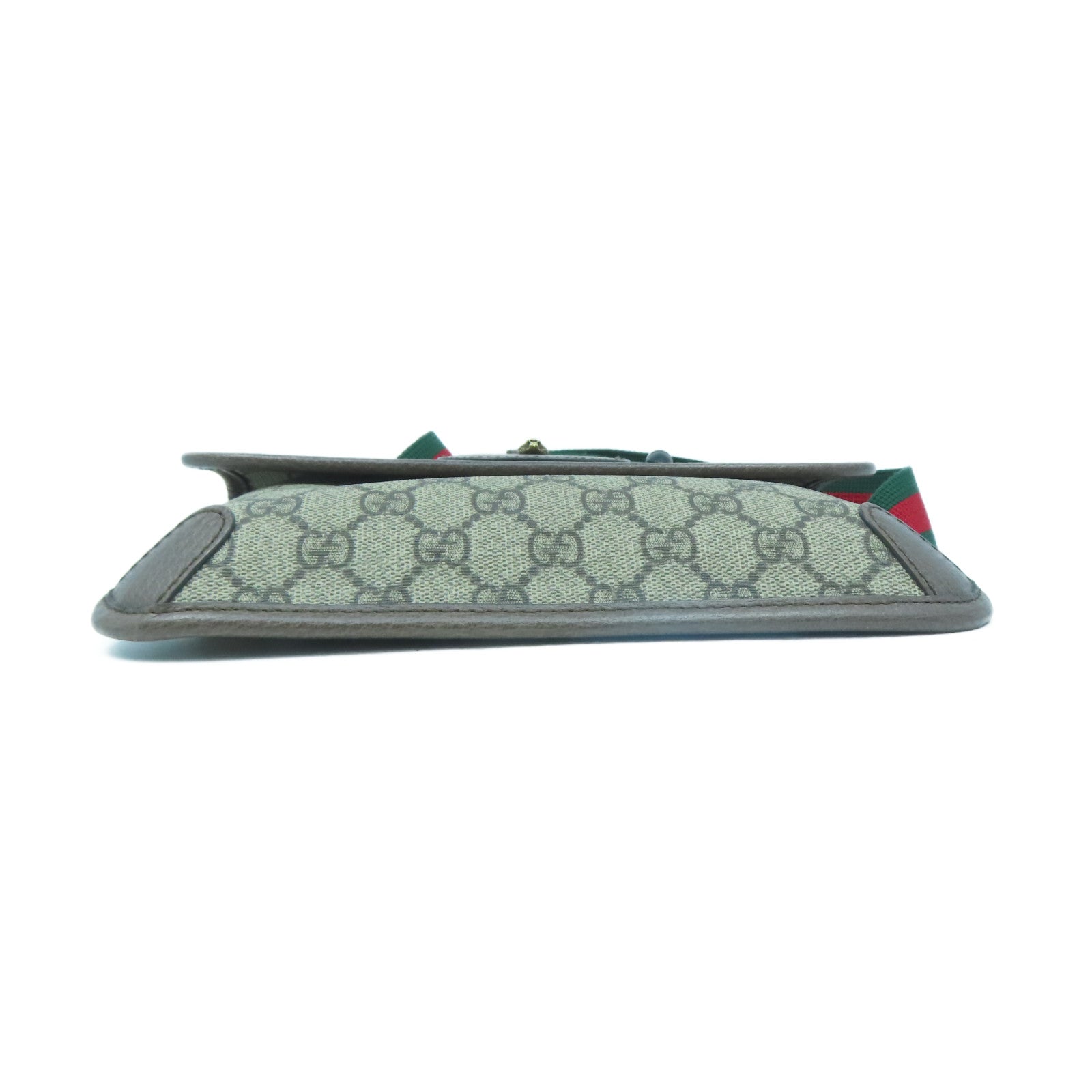 GUCCI 塗層帆布Neo Vintage GG Supreme Waist Bag金扣腰包啡色