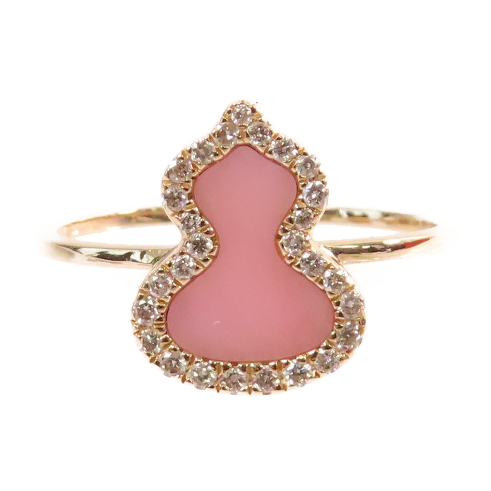 JEWELRY 18K玫瑰金/0.113ct鑽石Qeelin Diamond Ring戒指粉紅色US#5.75