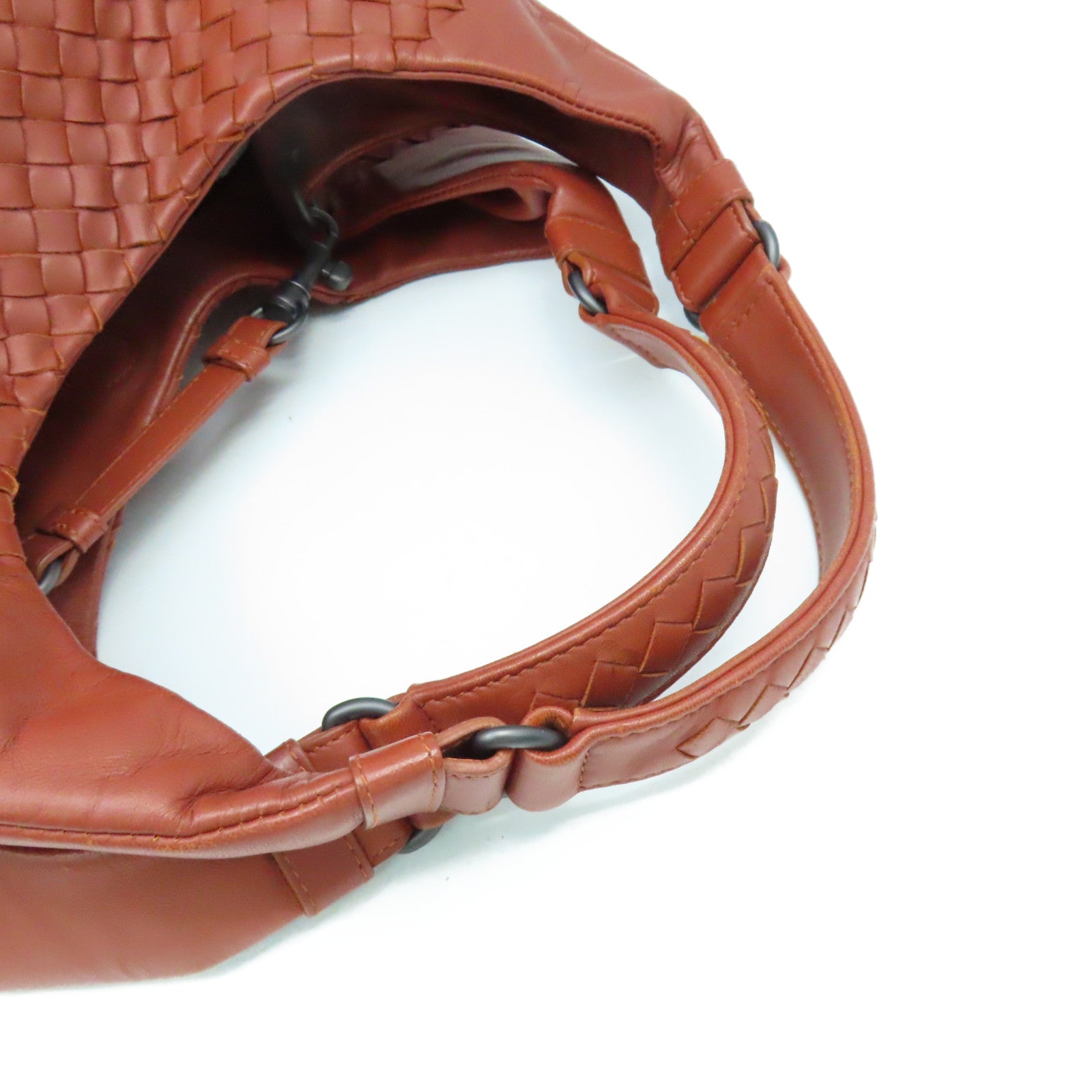 BOTTEGA VENETA 【激減優惠】織紋皮革Shoulder Bag肩背袋啡色