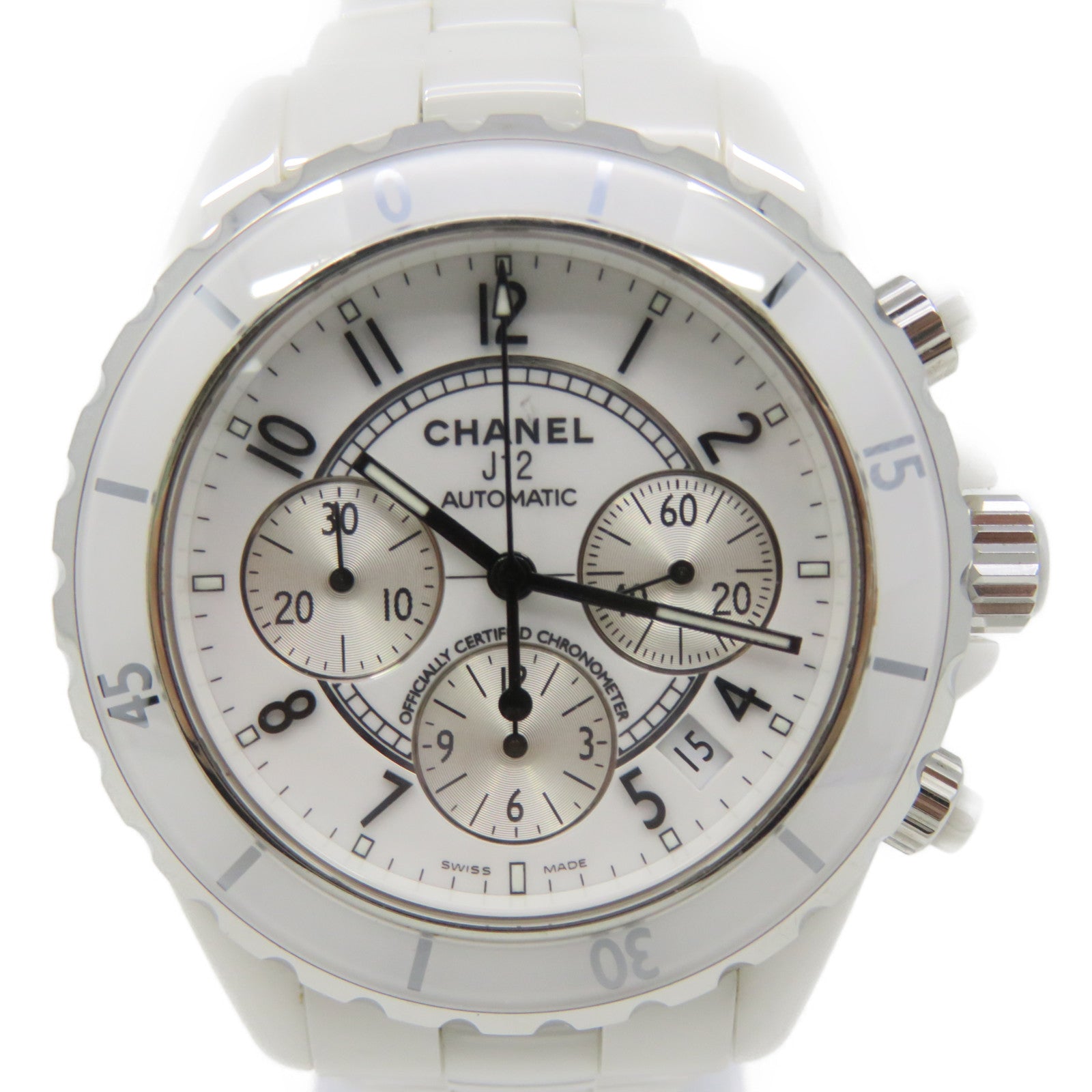 CHANEL J12 41MM Watch Ceramic Automatic Movement Watch White