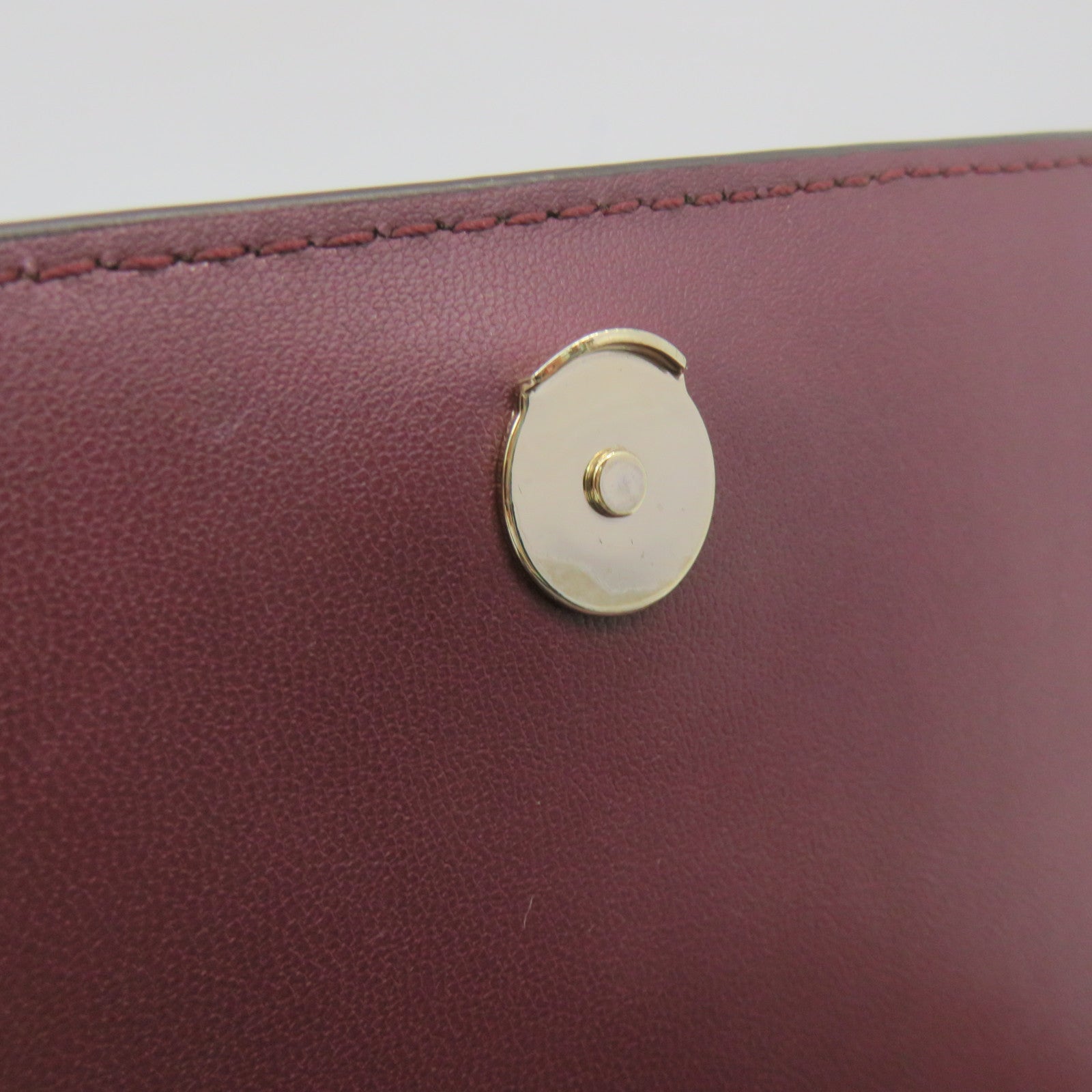 Kate Spade Leather Shoulder Bag Burgundy