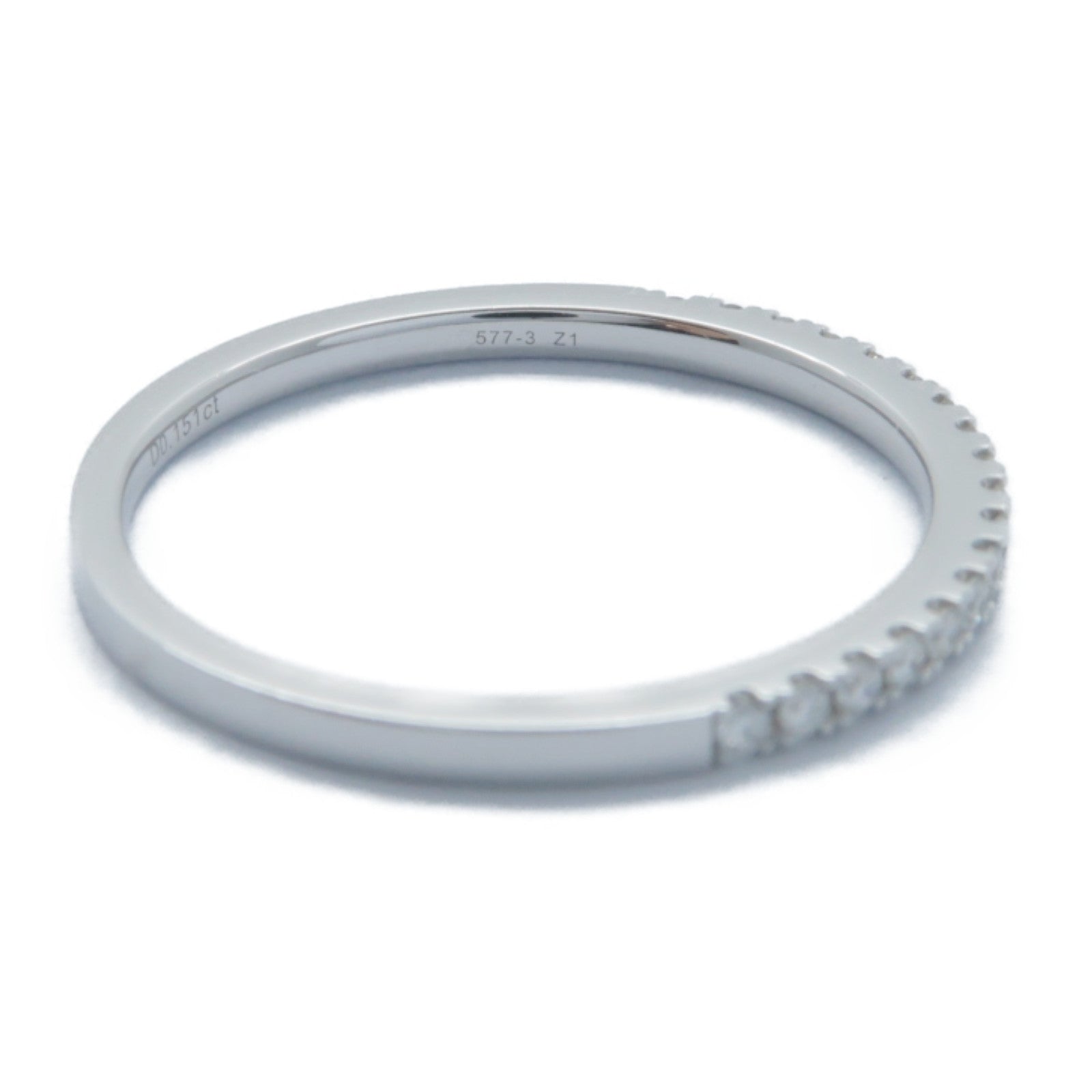 JEWELRY 18K白金Diamond Ring 0.151ct鑽石戒指US#7.25