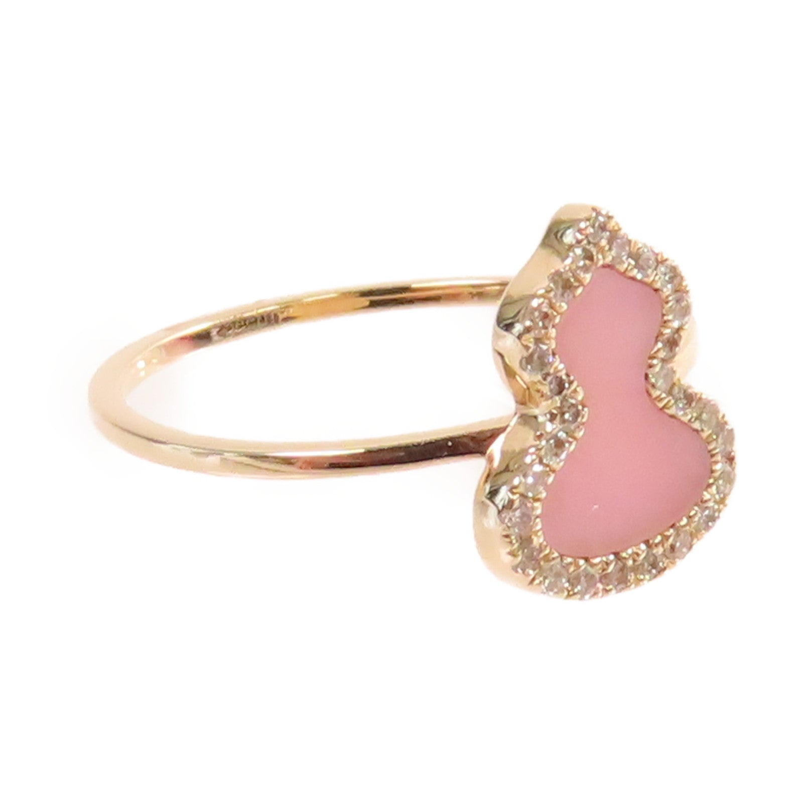 JEWELRY 18K玫瑰金/0.113ct鑽石Qeelin Diamond Ring戒指粉紅色US#5.75