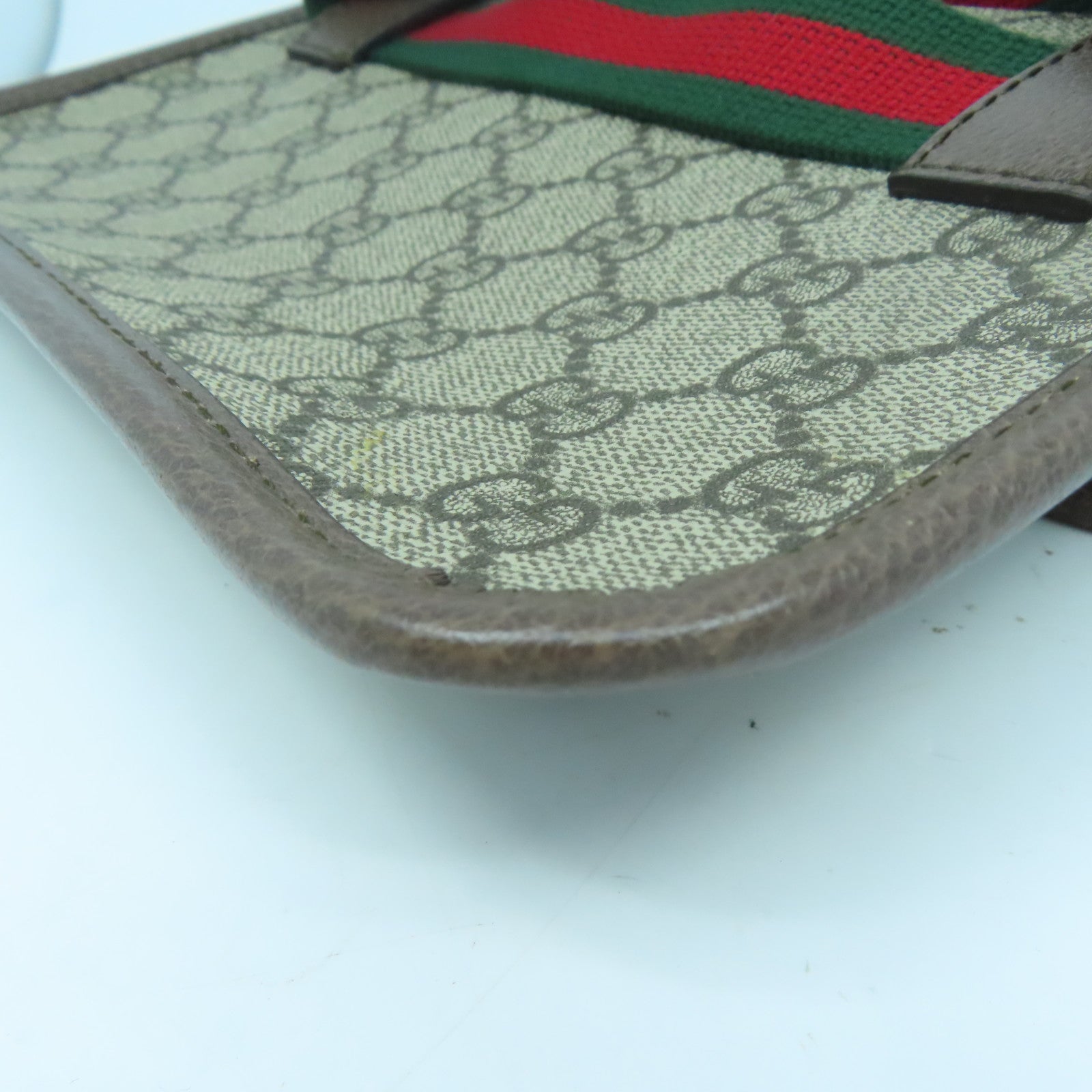 GUCCI 塗層帆布Neo Vintage GG Supreme Waist Bag金扣腰包啡色