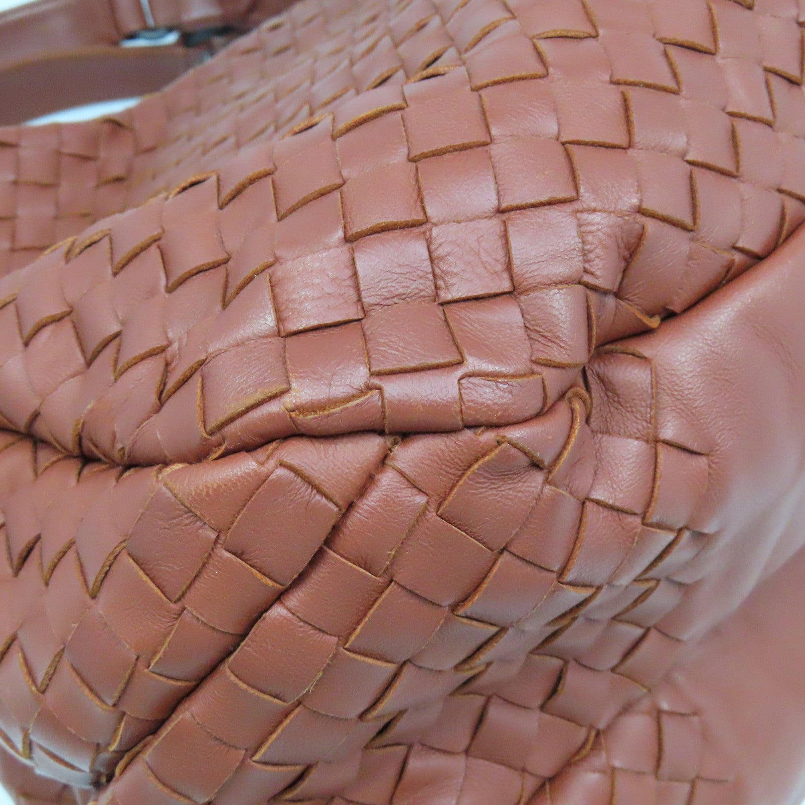 BOTTEGA VENETA 【激減優惠】織紋皮革Shoulder Bag肩背袋啡色