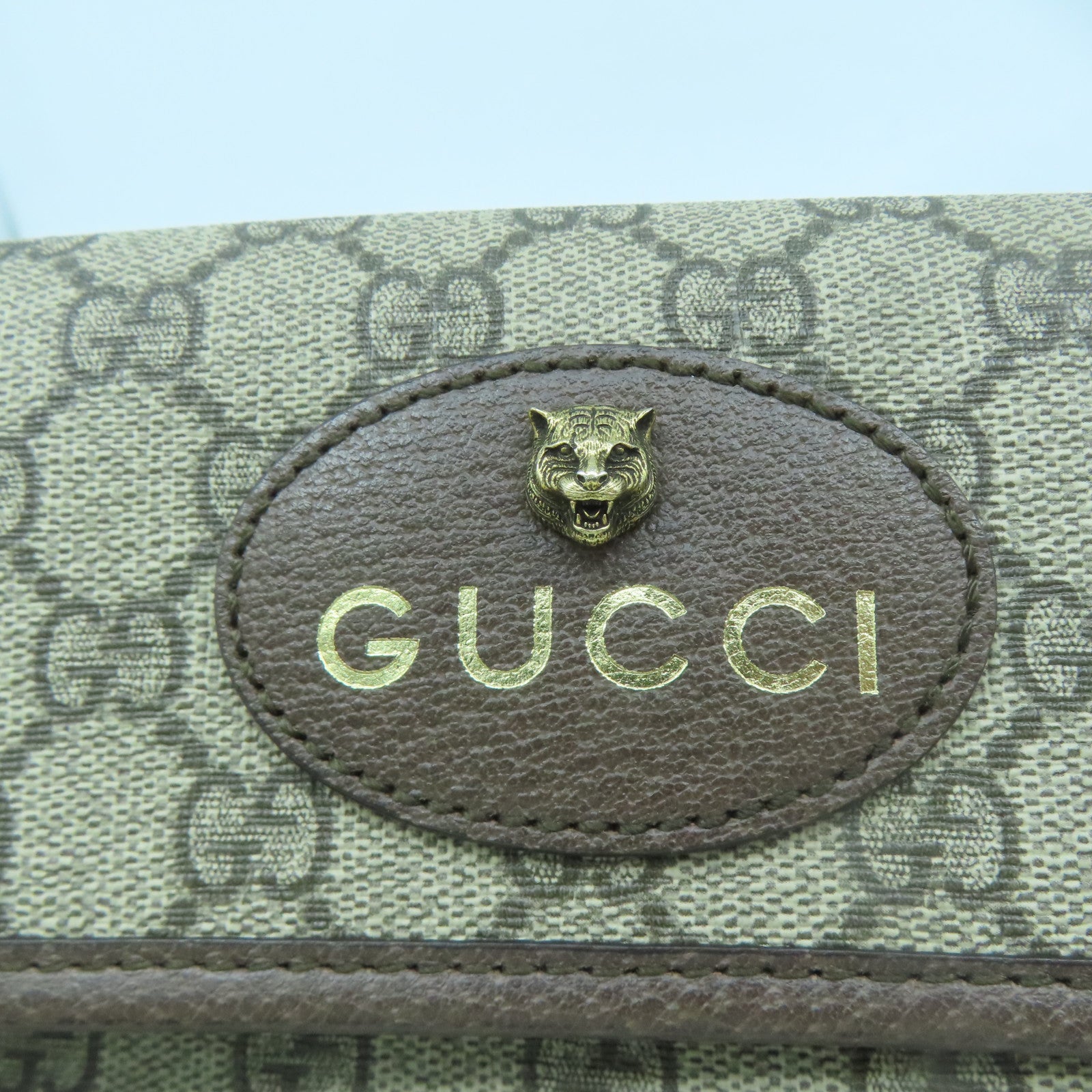GUCCI 塗層帆布Neo Vintage GG Supreme Waist Bag金扣腰包啡色