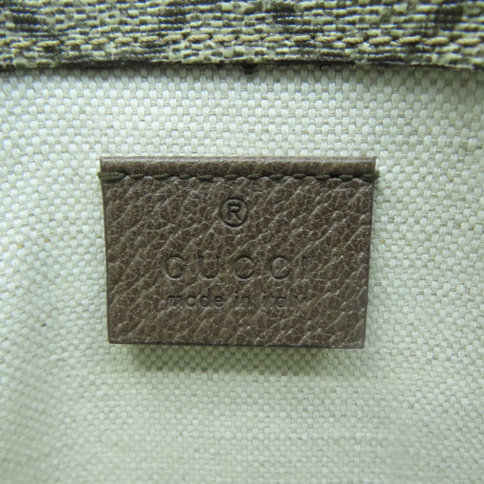 GUCCI 塗層帆布Neo Vintage GG Supreme Waist Bag金扣腰包啡色