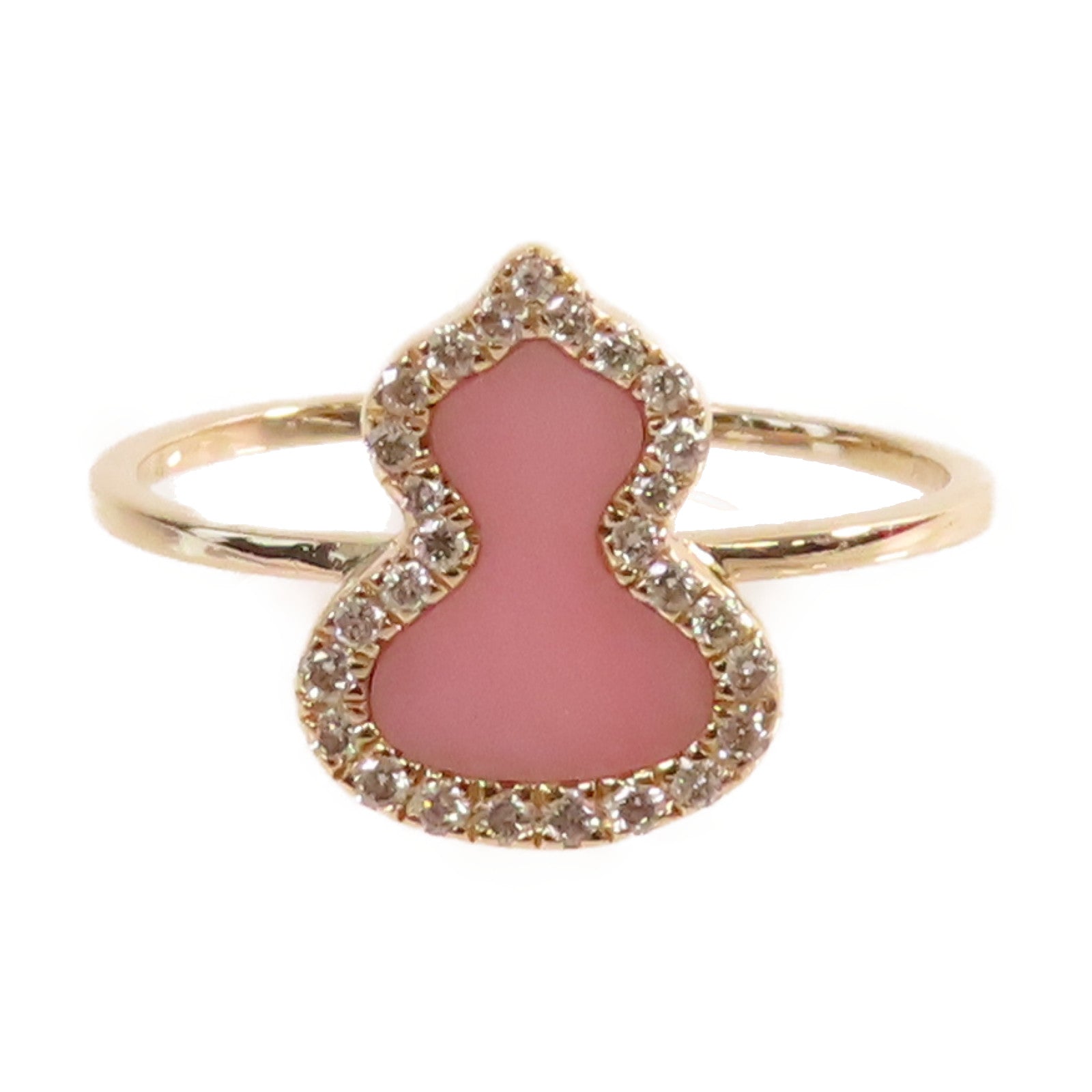 JEWELRY 18K玫瑰金/0.113ct鑽石Qeelin Diamond Ring戒指粉紅色US#5.75