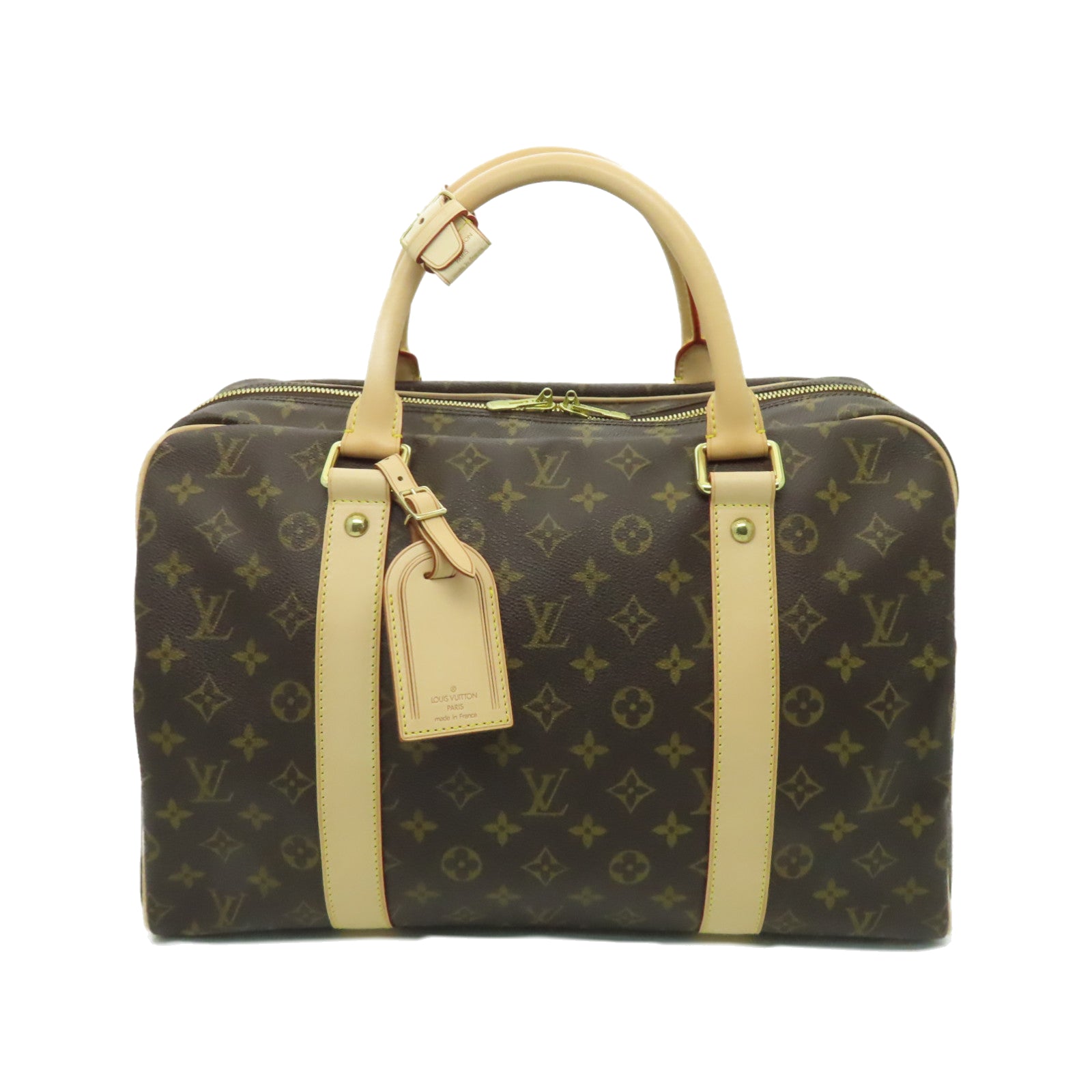 LOUIS VUITTON Monogram CarryAll Travel Bag金扣旅行袋啡色