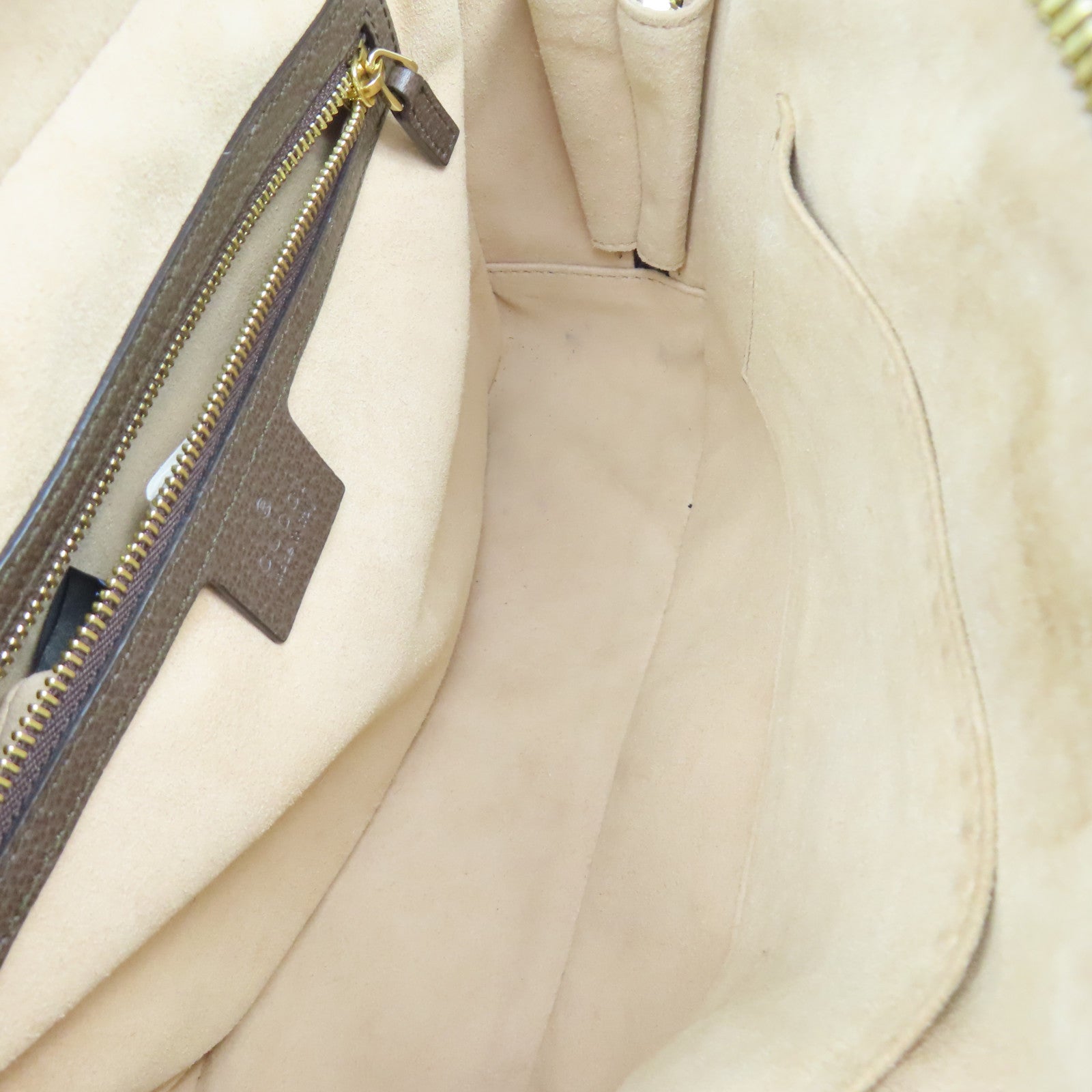 GUCCI 塗層帆布/皮革Ophidia GG金扣手挽肩背兩用袋啡色