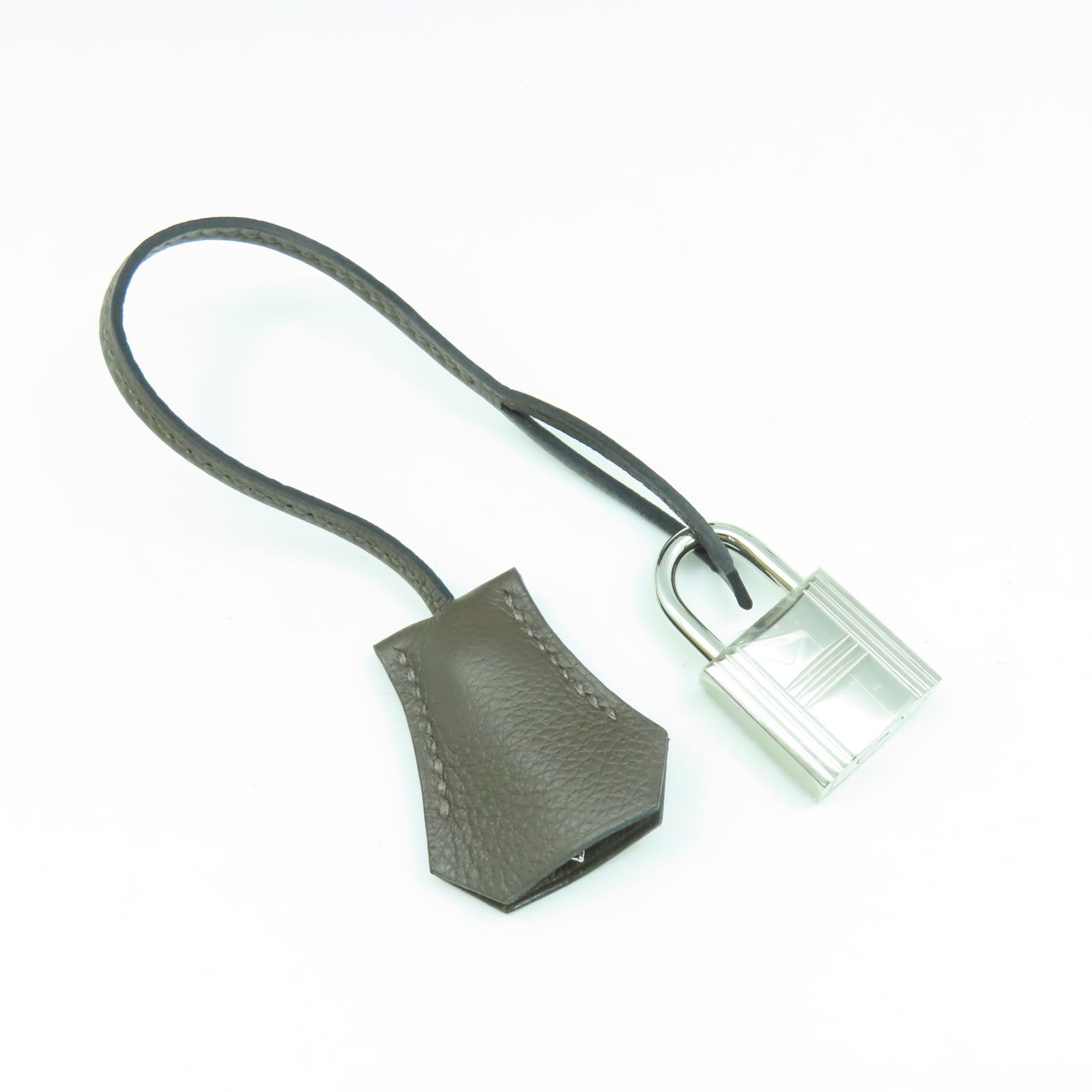 HERMES Evercolor皮革Kelly Messenger PM銀扣肩背袋Ecorce樹皮色
