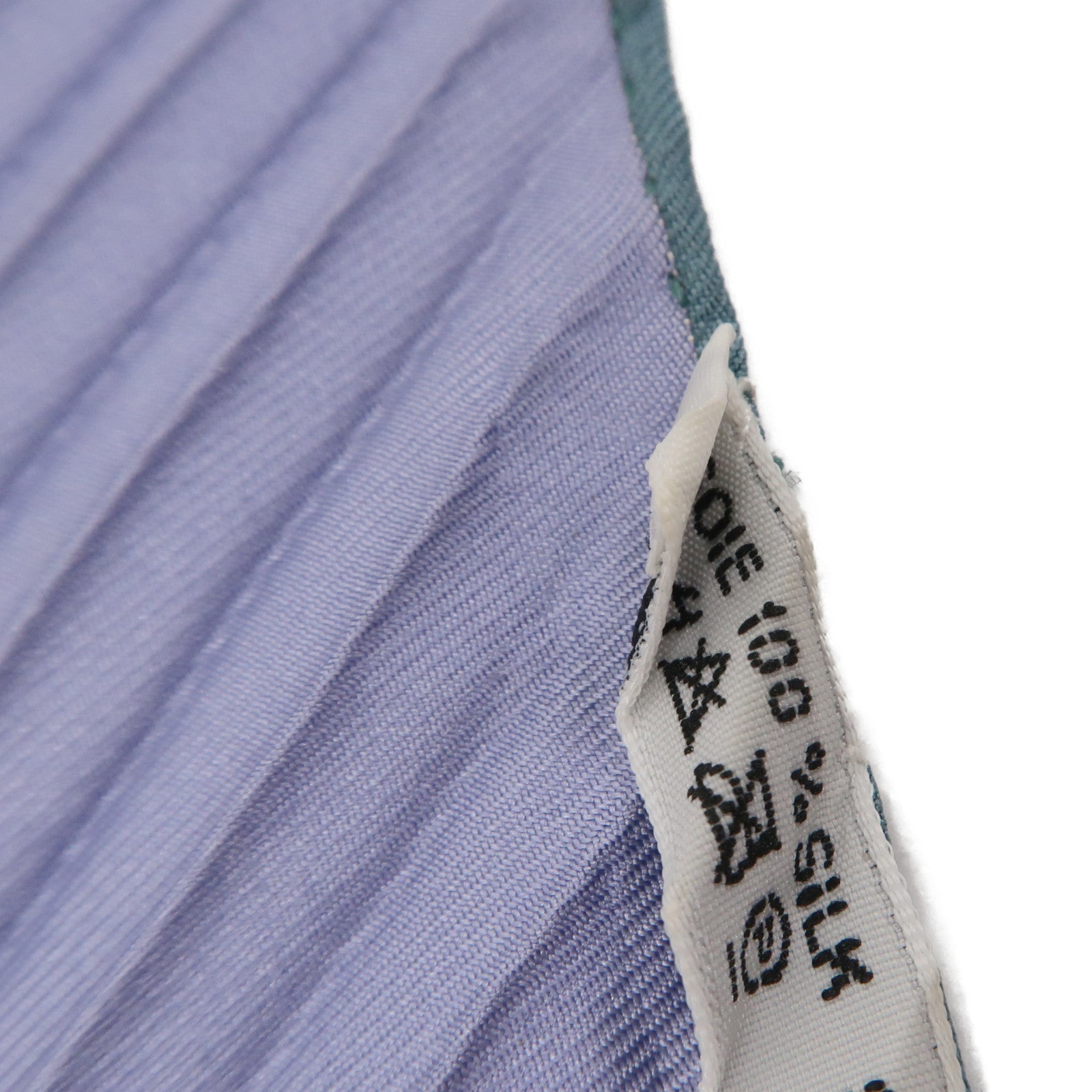 HERMES 絲質Pleated Scarf絲巾粉紅色/橙色/紫色