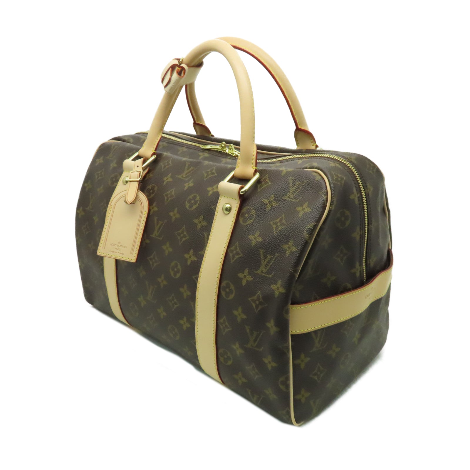 LOUIS VUITTON Monogram CarryAll Travel Bag金扣旅行袋啡色