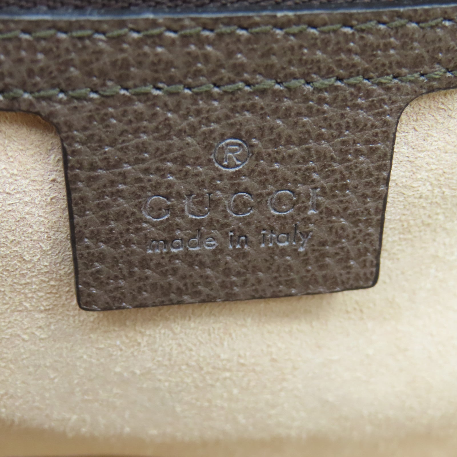 GUCCI 塗層帆布/皮革Ophidia GG金扣手挽肩背兩用袋啡色