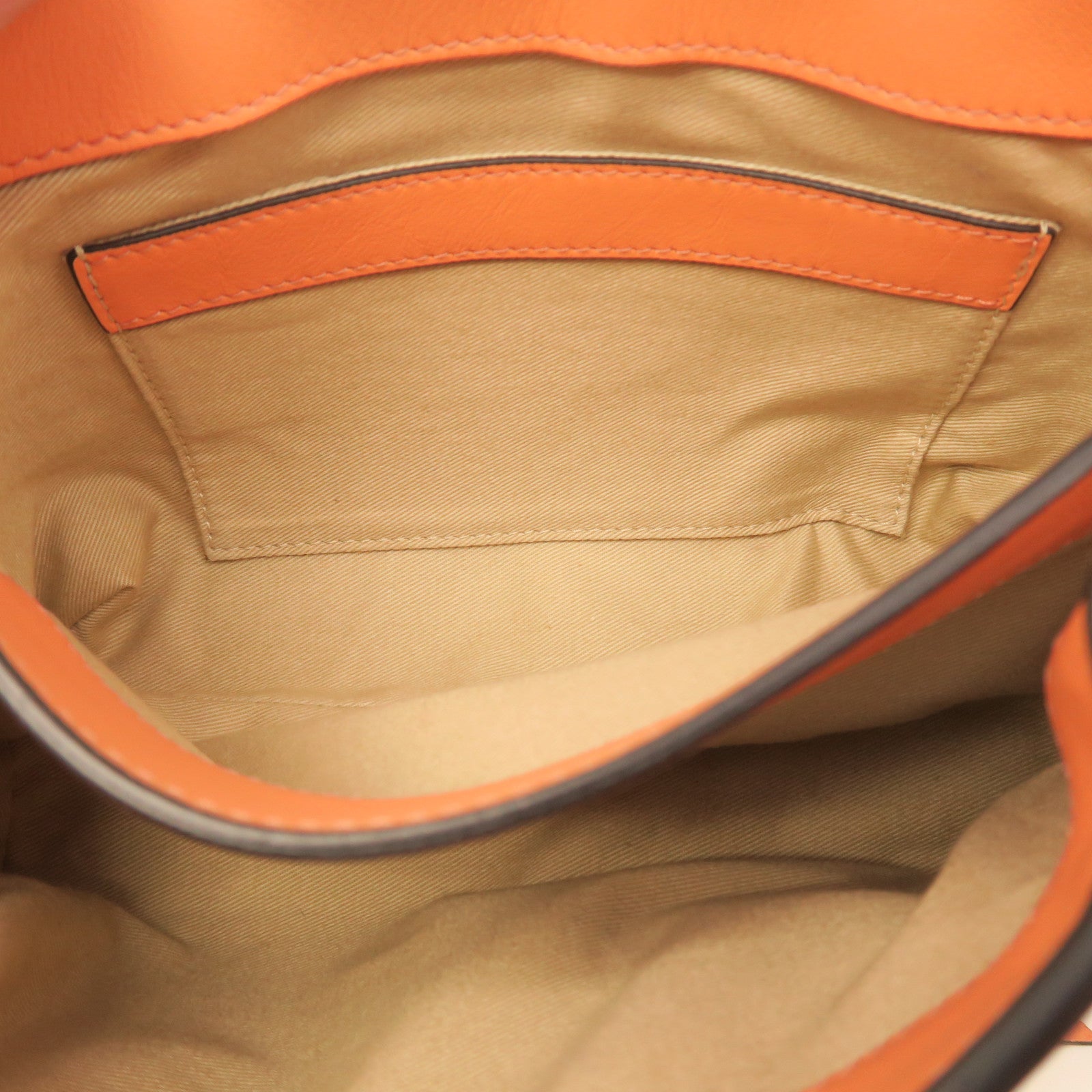 Chloe cowhide leather Faye Day Bag gold buckle handle shoulder bag orange