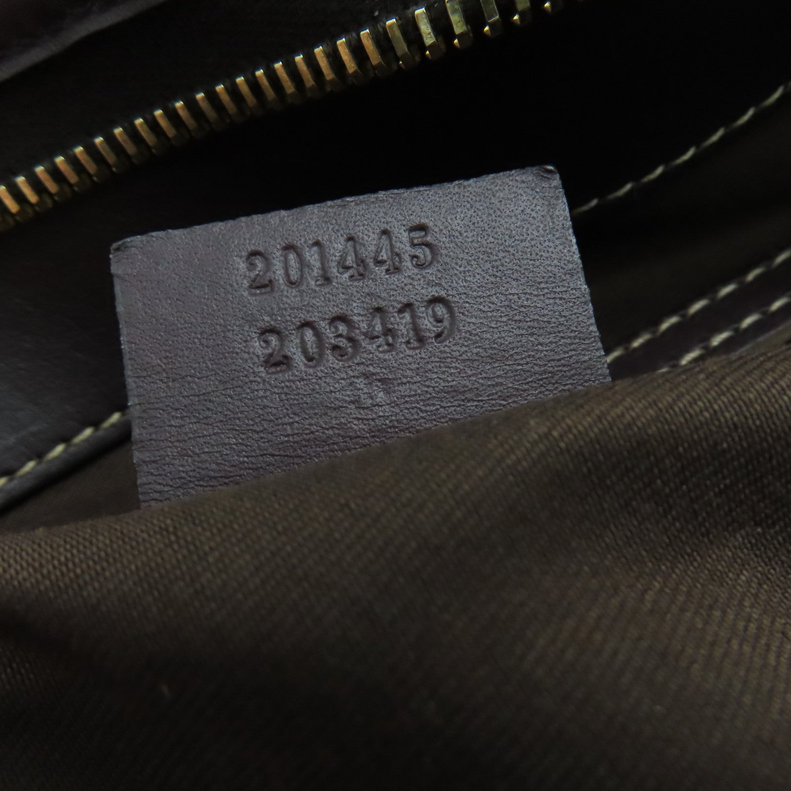 GUCCI 塗層帆布Tote Bag銀扣手挽袋啡色