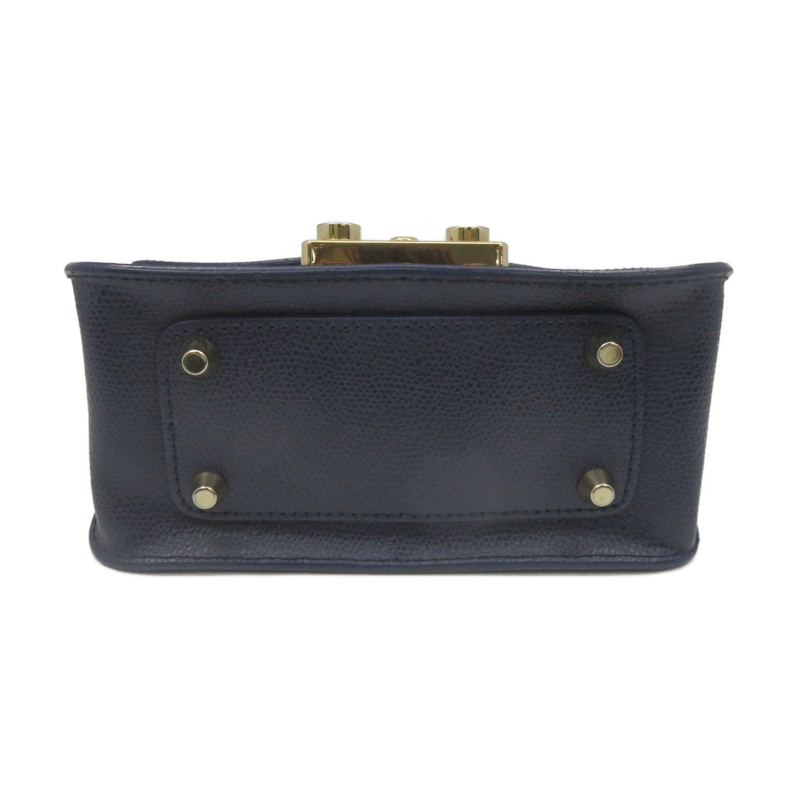Furla 牛皮皮革Metropolis Shoulder Bag链带肩背袋宝蓝色