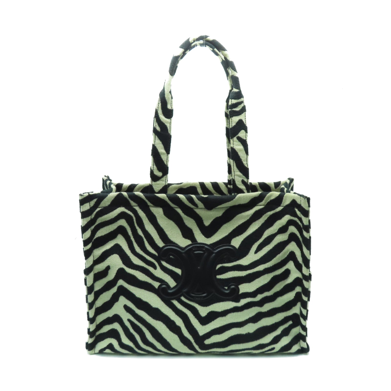 CELINE 帆布Tote Bag手挽袋白色/黑色