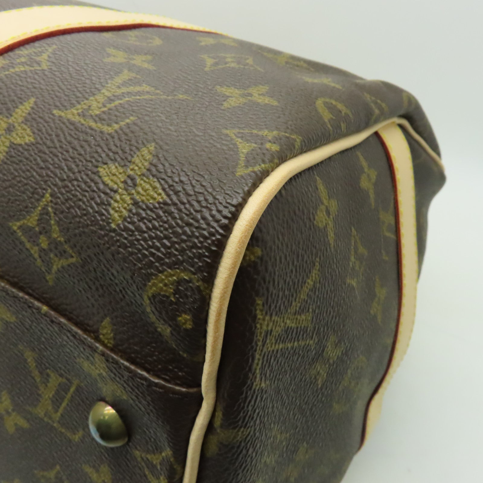 LOUIS VUITTON Monogram CarryAll Travel Bag金扣旅行袋啡色