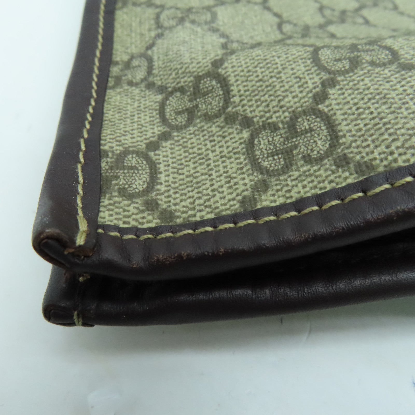 GUCCI 塗層帆布Tote Bag銀扣手挽袋啡色