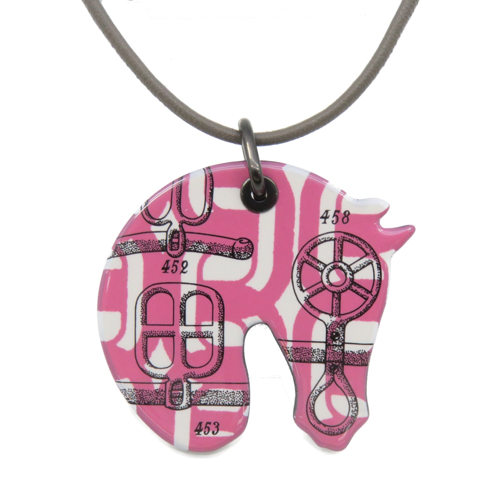 HERMES 金属Necklace项链粉红色