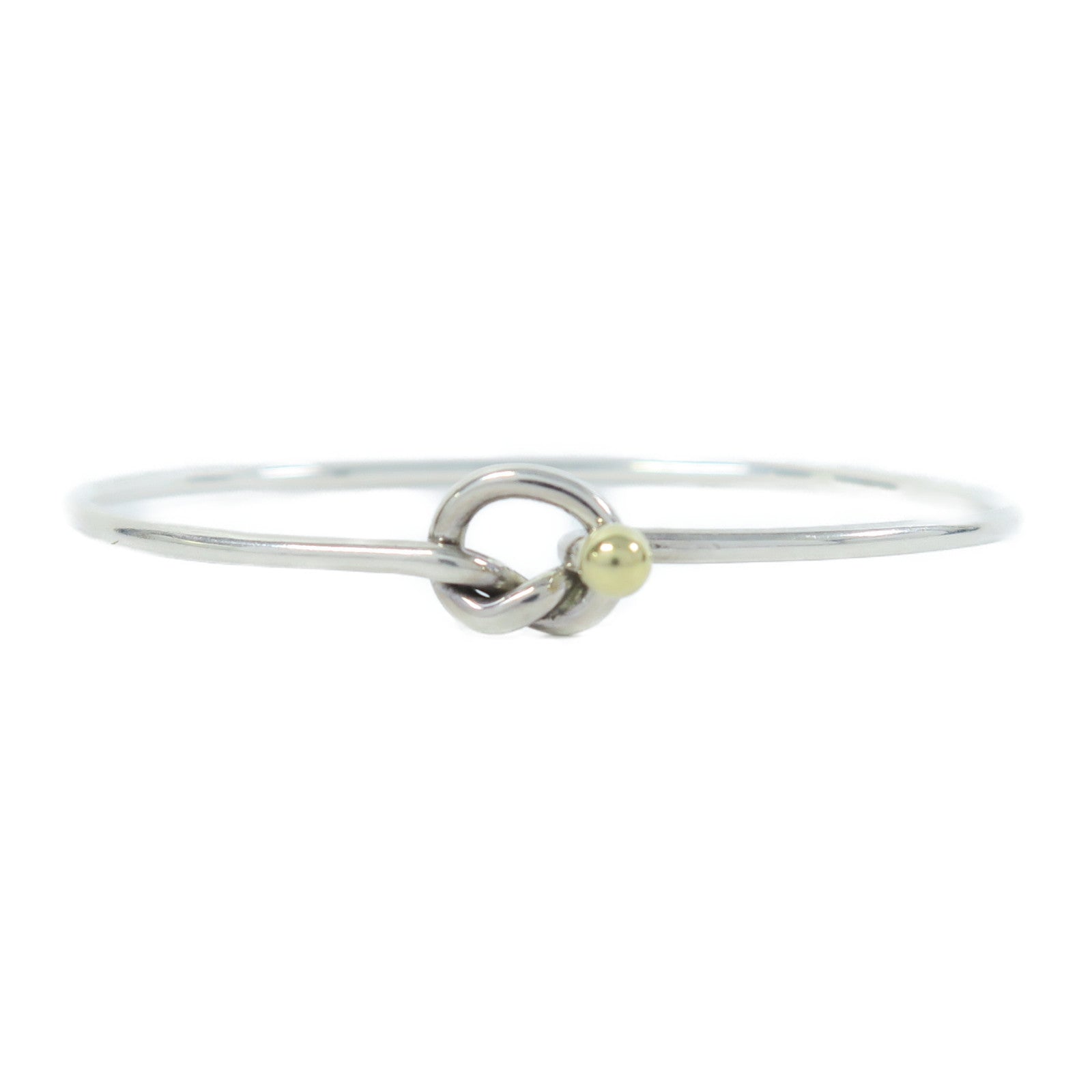 TIFFANY＆CO 925純銀/18K黃金Bangle手鐲銀色/金色
