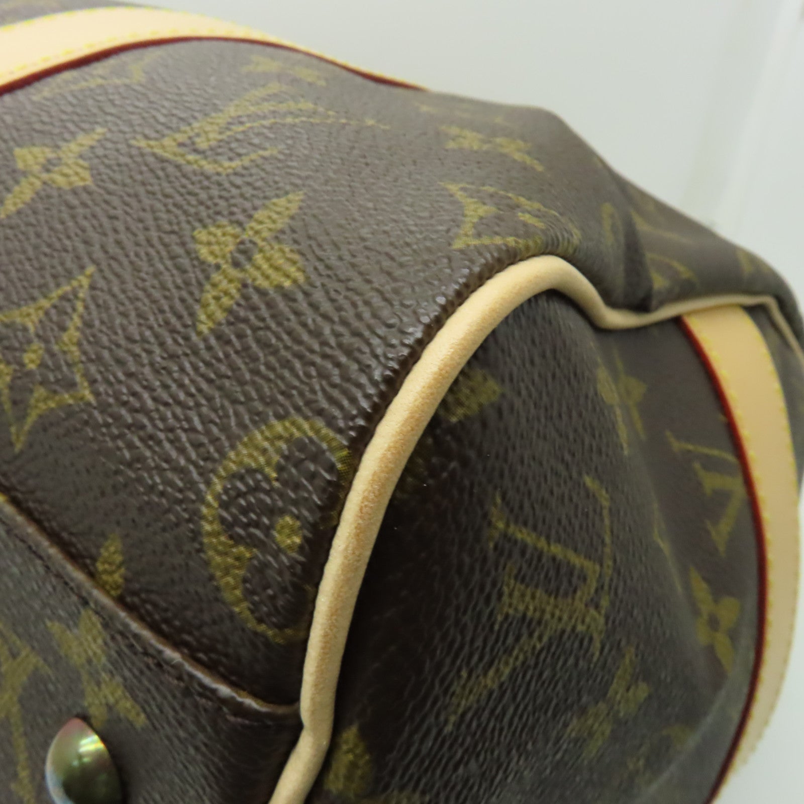 LOUIS VUITTON Monogram CarryAll Travel Bag金扣旅行袋啡色