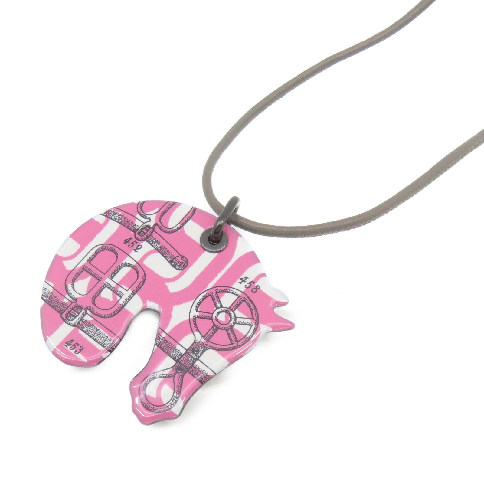 HERMES 金属Necklace项链粉红色