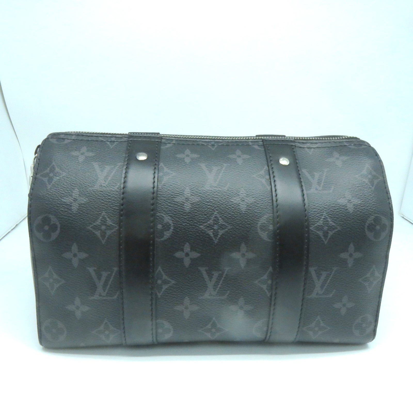 LOUIS VUITTON Monogram City Keepall銀扣肩背袋黑色
