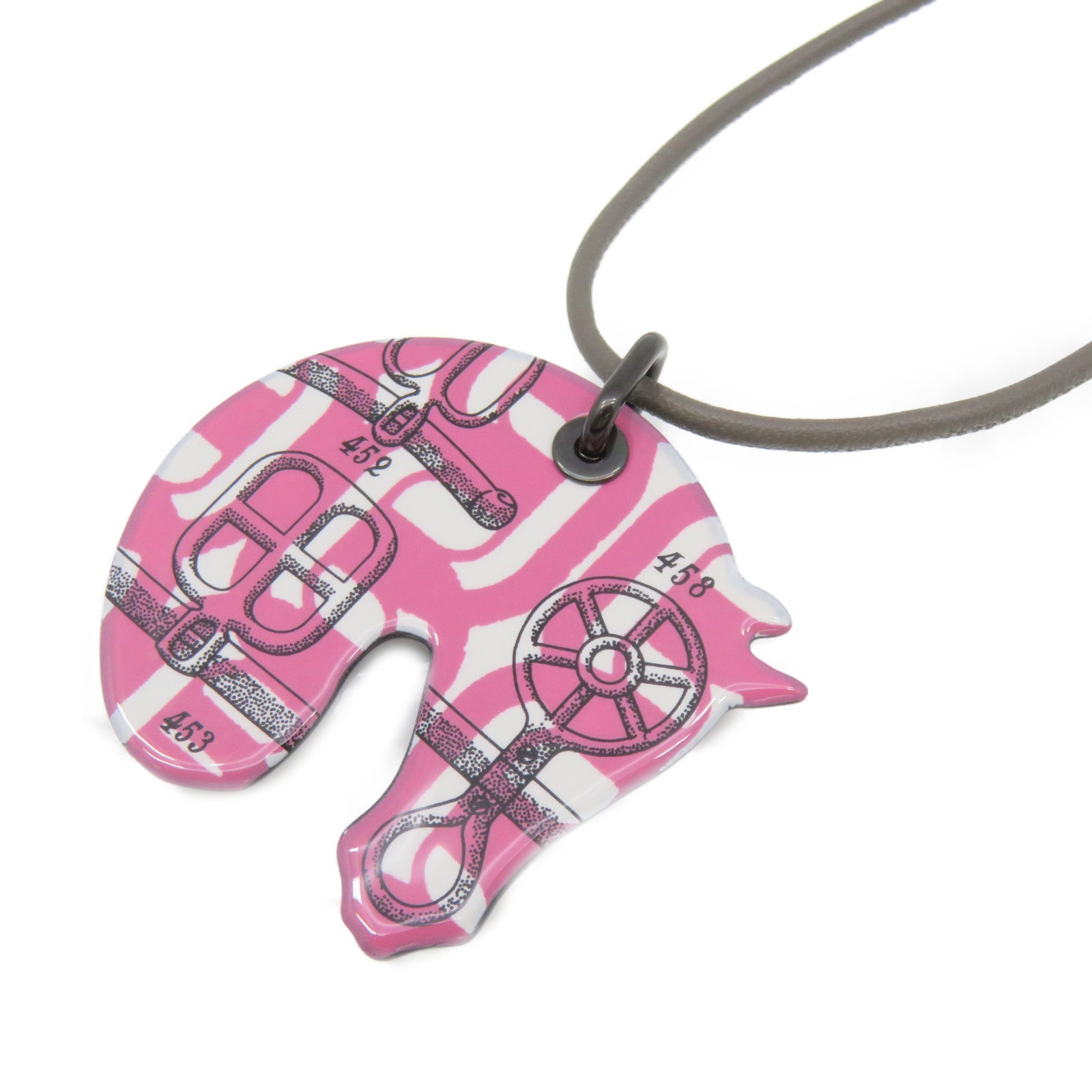 HERMES 金属Necklace项链粉红色