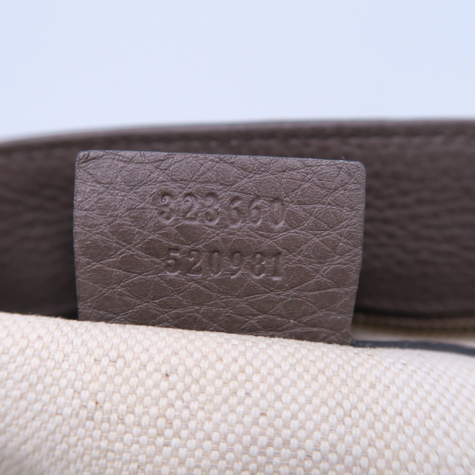 GUCCI 牛皮皮革2 Way Shoulder金扣手挽肩背兩用袋啡色