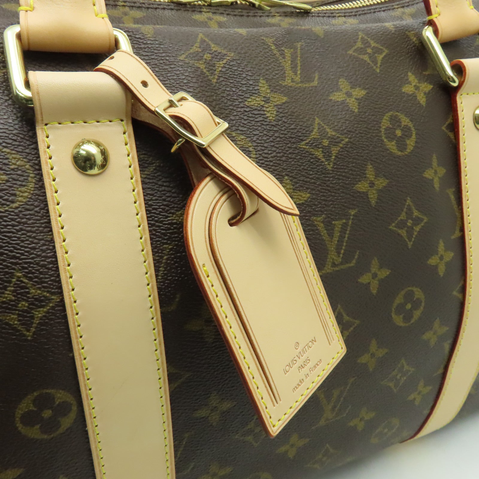 LOUIS VUITTON Monogram CarryAll Travel Bag金扣旅行袋啡色